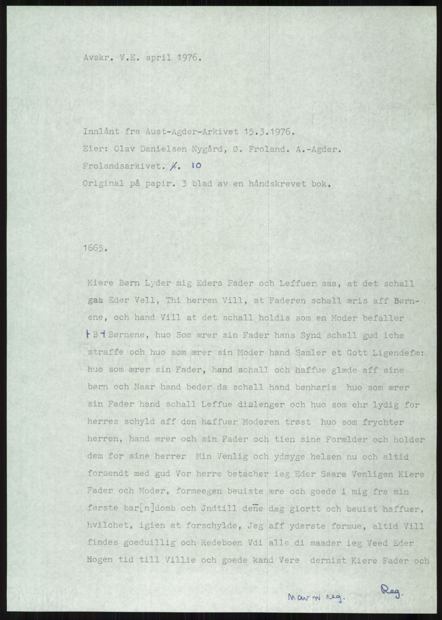 Samlinger til kildeutgivelse, Diplomavskriftsamlingen, AV/RA-EA-4053/H/Ha, p. 2167