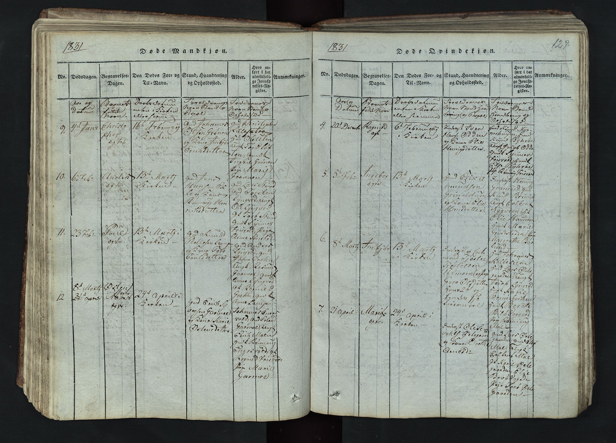 Lom prestekontor, SAH/PREST-070/L/L0002: Parish register (copy) no. 2, 1815-1844, p. 129