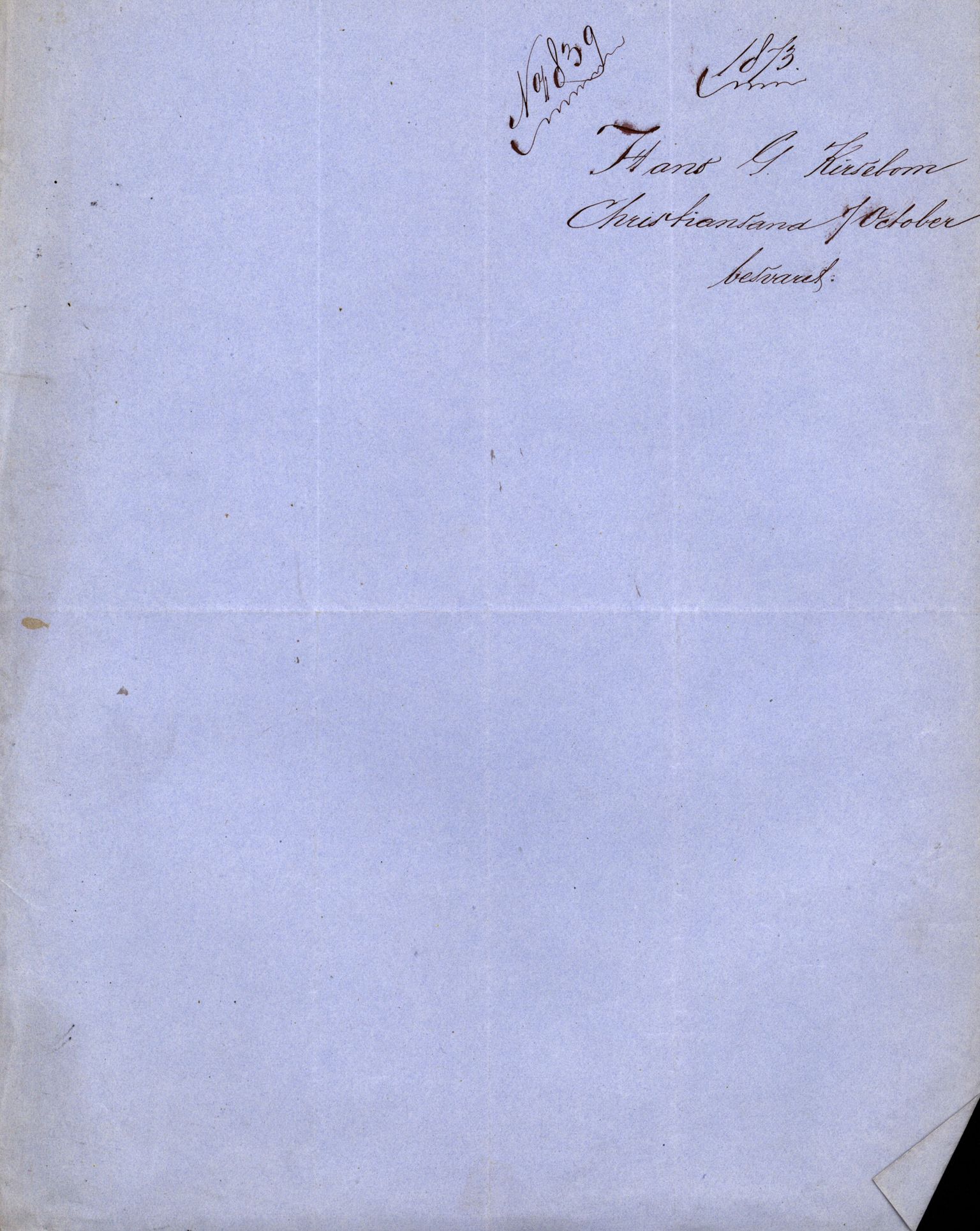 Pa 63 - Østlandske skibsassuranceforening, VEMU/A-1079/G/Ga/L0005/0001: Havaridokumenter / Sylvia, 1873