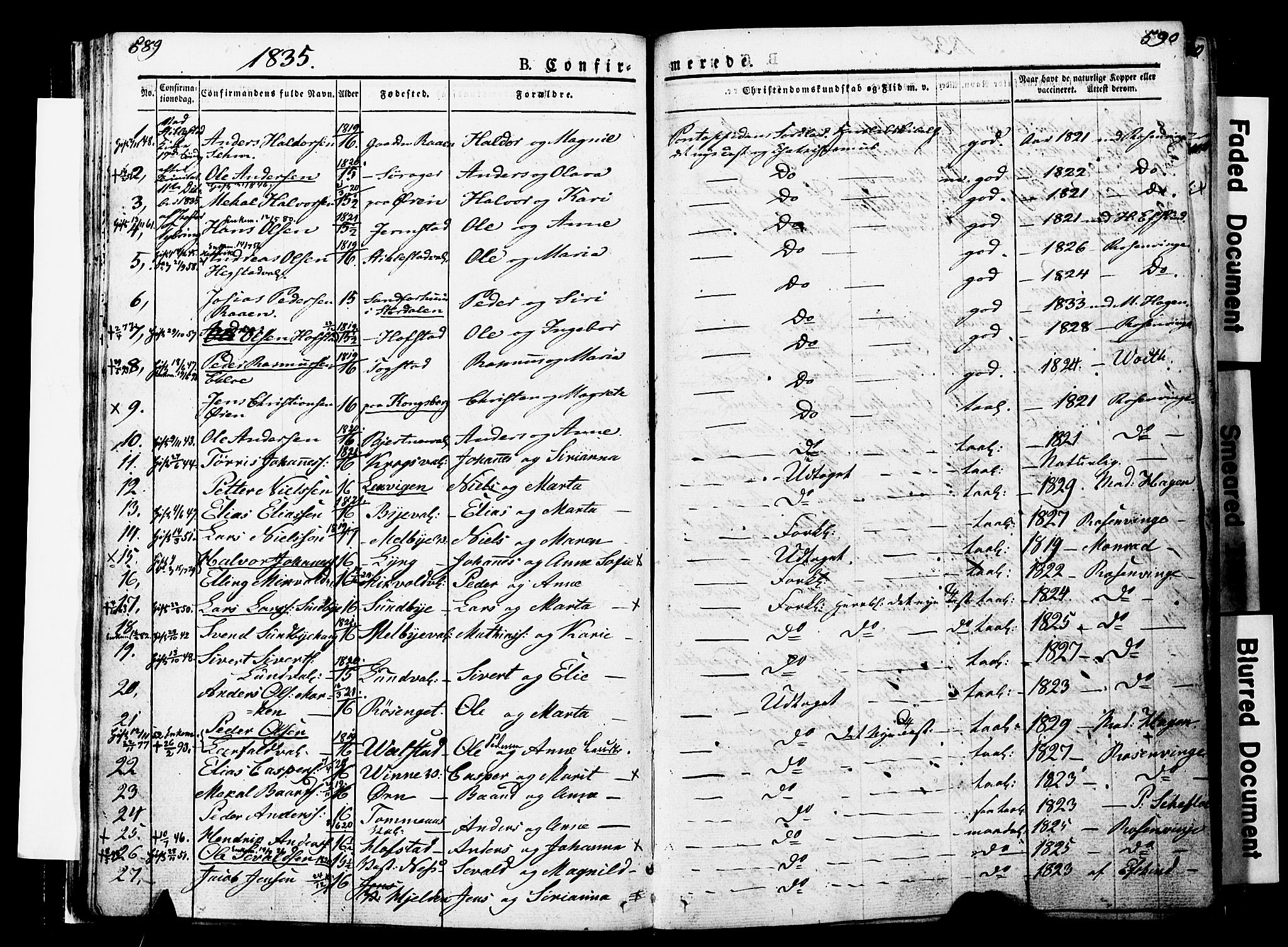 Ministerialprotokoller, klokkerbøker og fødselsregistre - Nord-Trøndelag, SAT/A-1458/723/L0243: Parish register (official) no. 723A12, 1822-1851, p. 589-590
