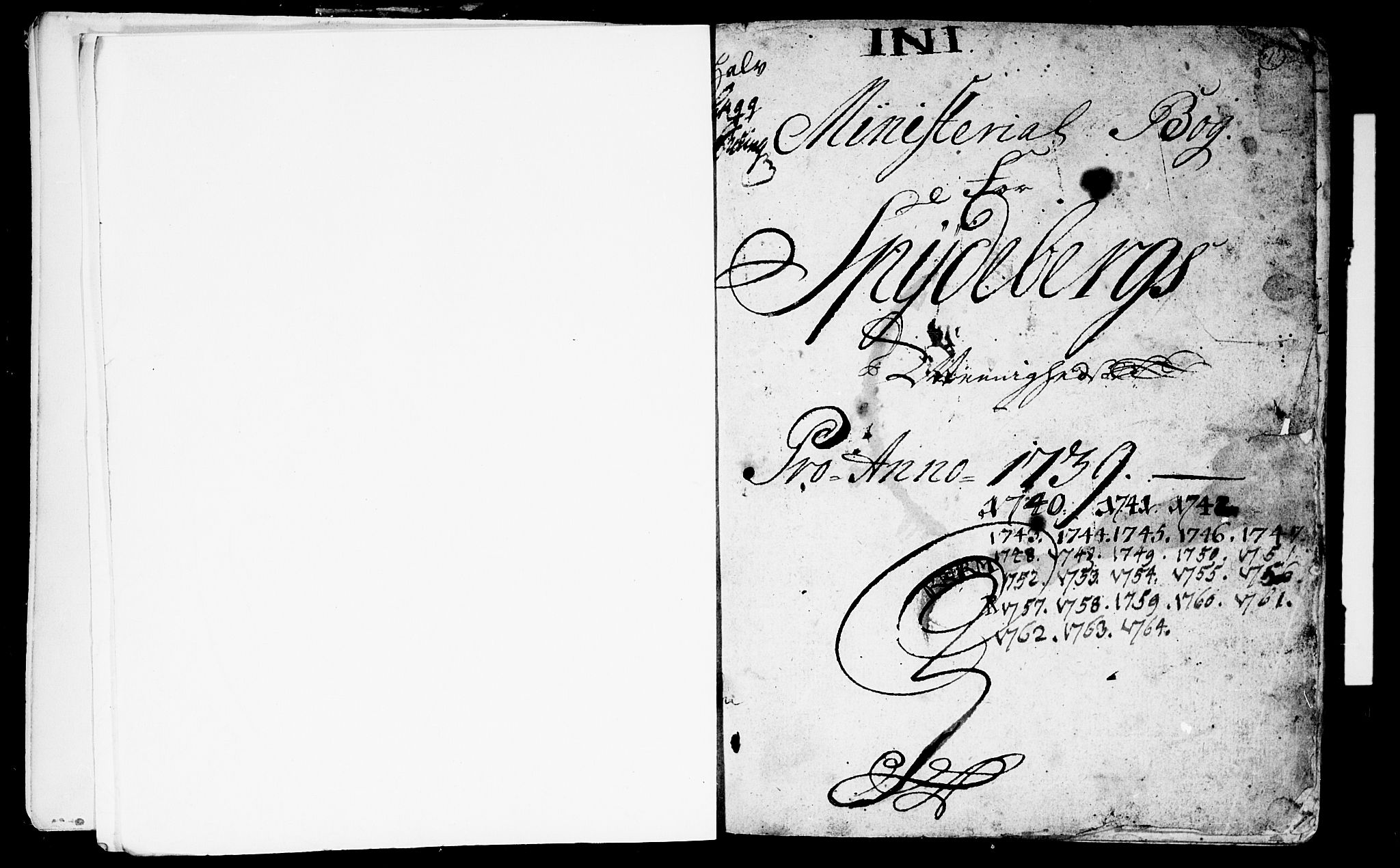 Spydeberg prestekontor Kirkebøker, AV/SAO-A-10924/F/Fa/L0002: Parish register (official) no. I 2, 1739-1780, p. 1