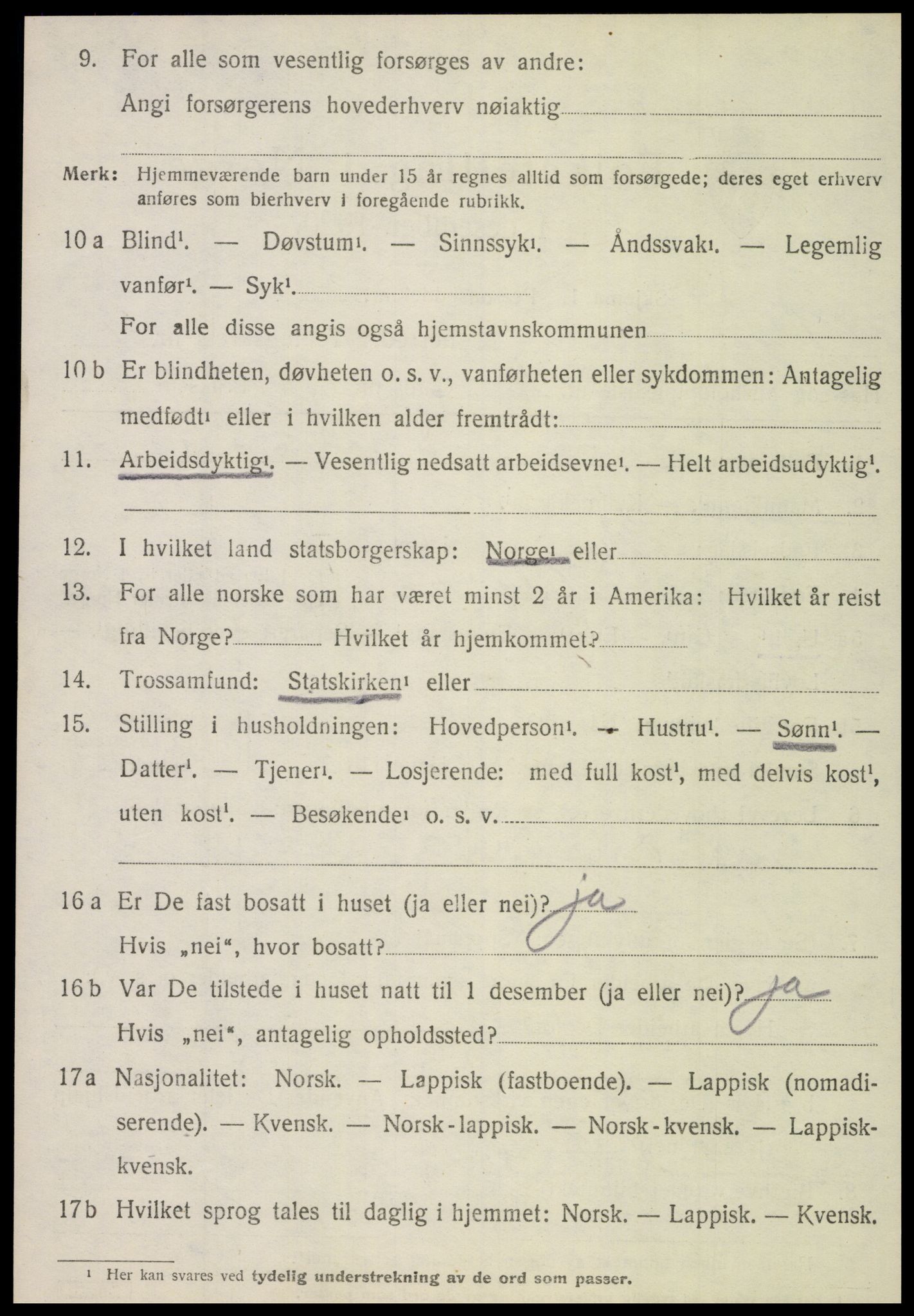 SAT, 1920 census for Stjørdal, 1920, p. 8281