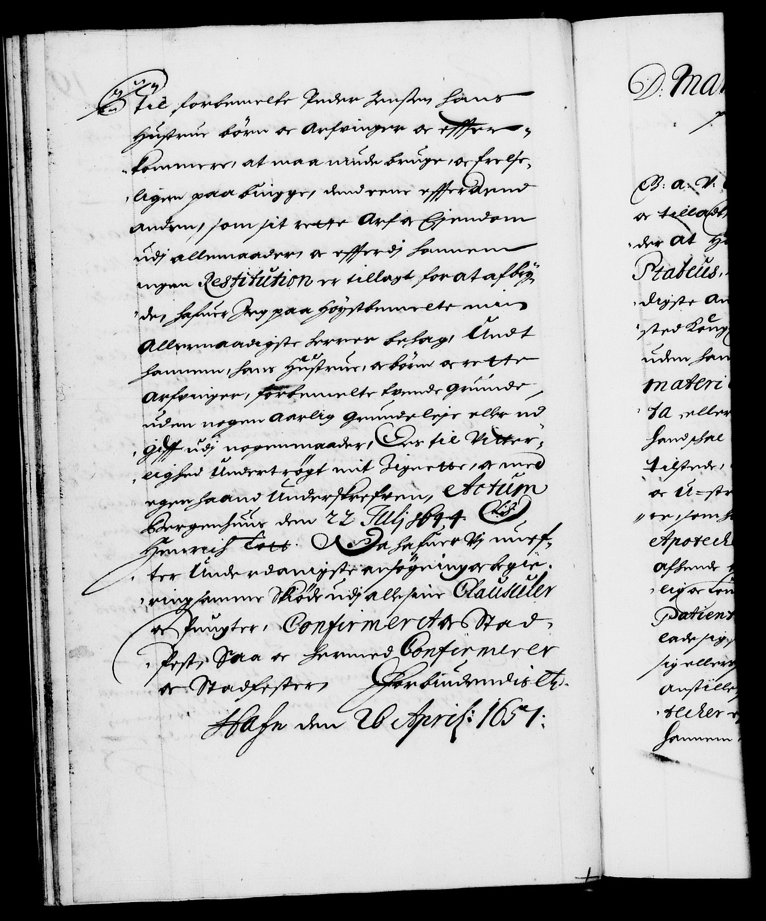 Danske Kanselli 1572-1799, RA/EA-3023/F/Fc/Fca/Fcaa/L0009: Norske registre (mikrofilm), 1657-1660, p. 19b