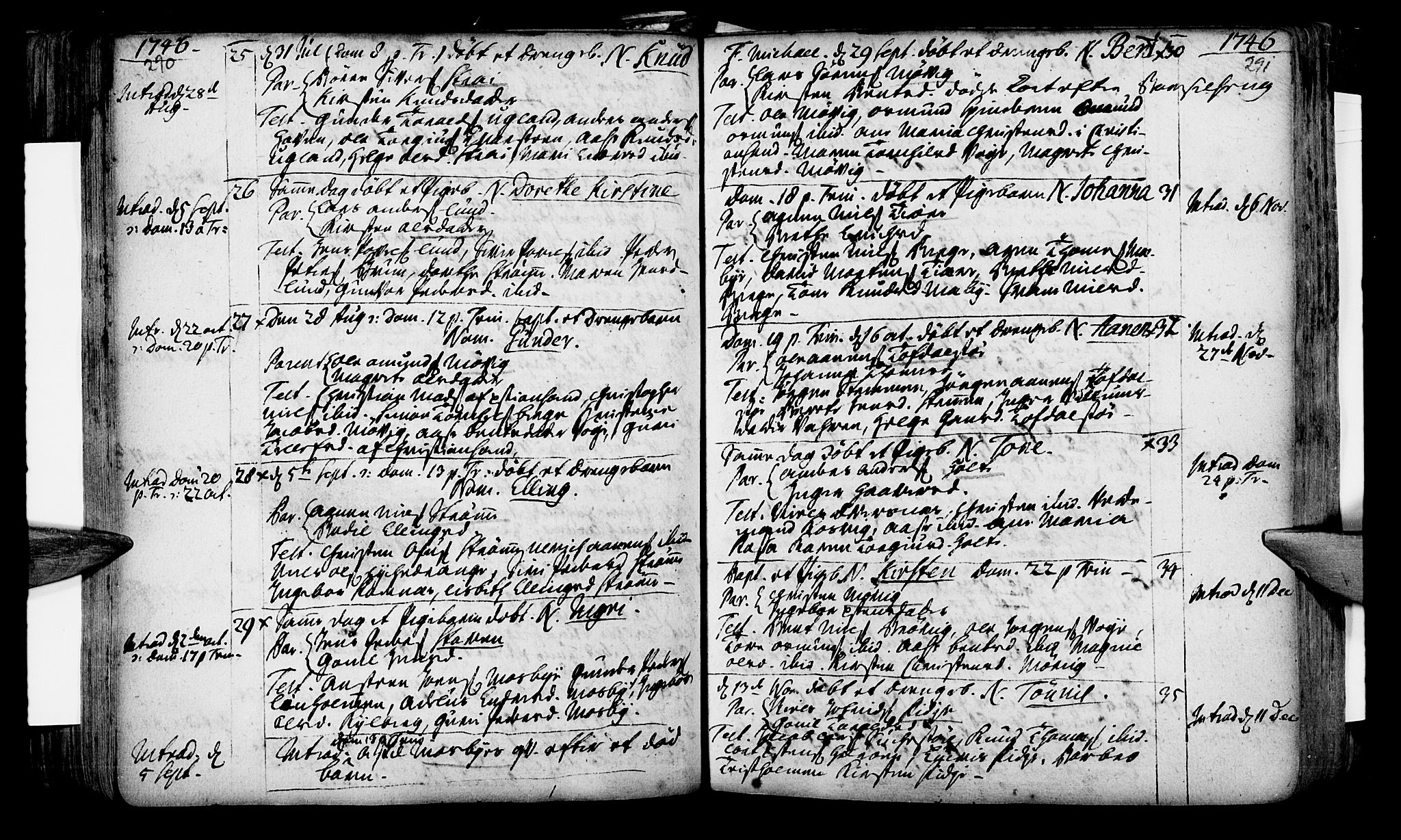 Oddernes sokneprestkontor, SAK/1111-0033/F/Fa/Faa/L0002: Parish register (official) no. A 2, 1719-1764, p. 290-291