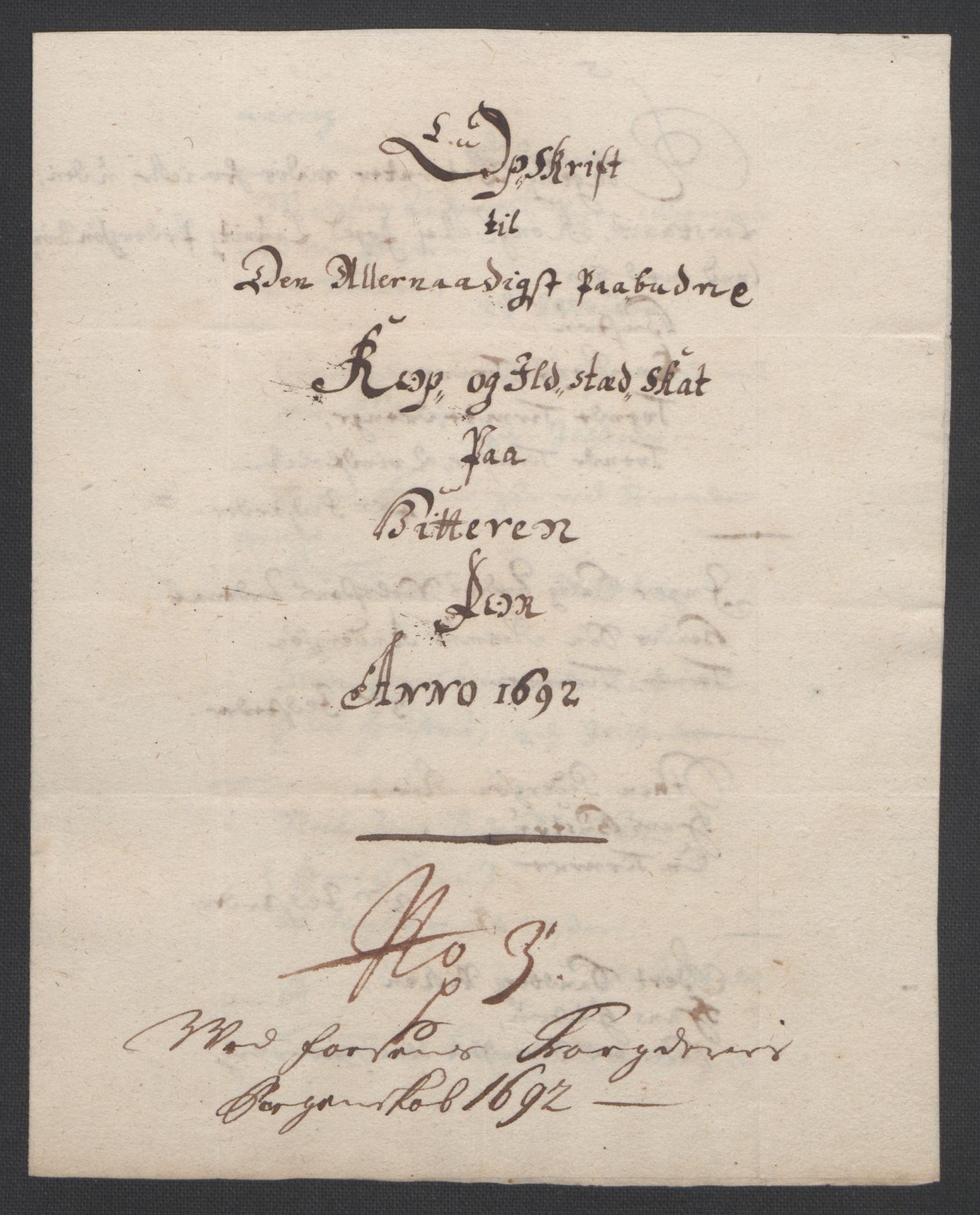 Rentekammeret inntil 1814, Reviderte regnskaper, Fogderegnskap, AV/RA-EA-4092/R57/L3849: Fogderegnskap Fosen, 1692-1693, p. 153