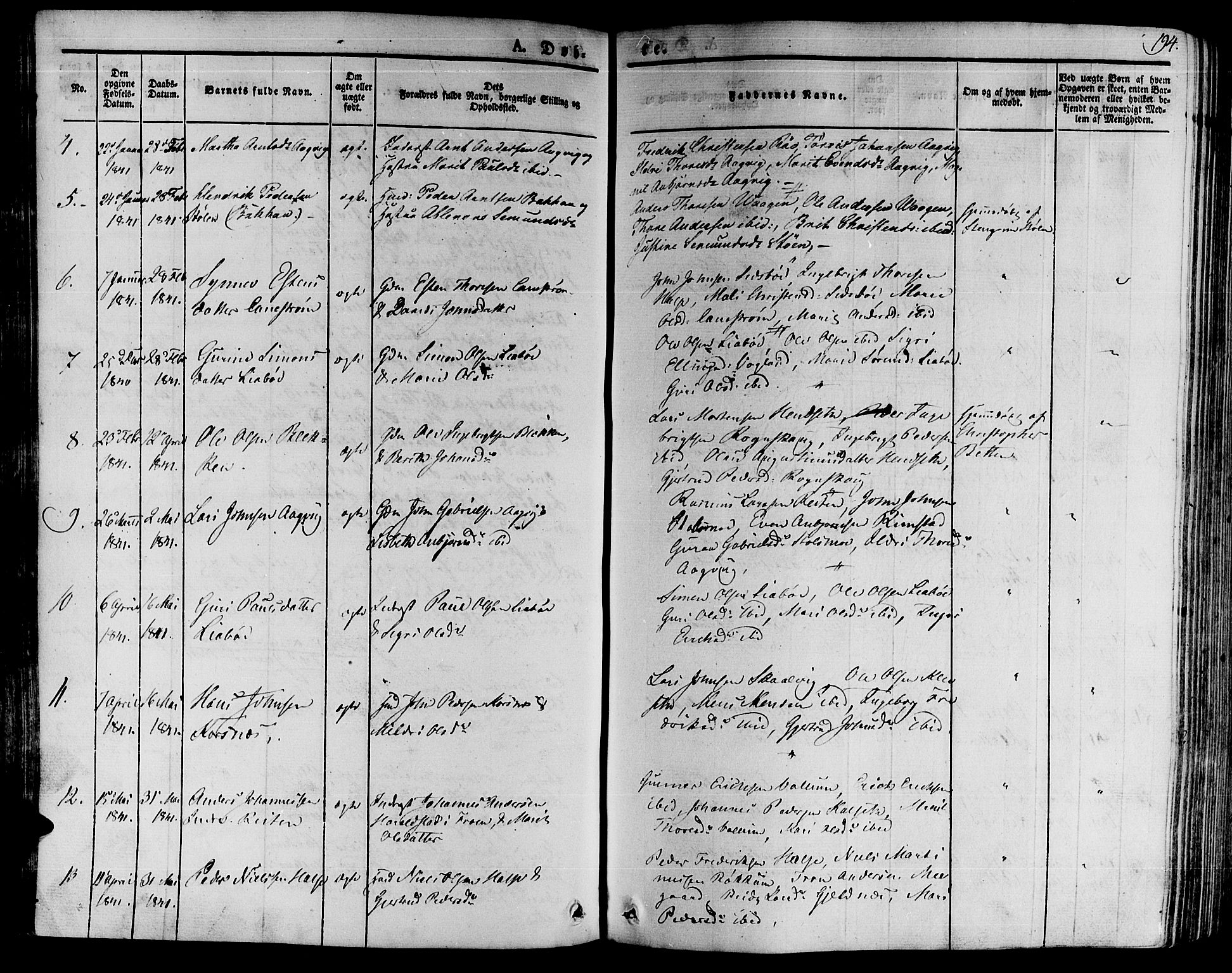 Ministerialprotokoller, klokkerbøker og fødselsregistre - Møre og Romsdal, AV/SAT-A-1454/592/L1025: Parish register (official) no. 592A03 /2, 1831-1849, p. 194