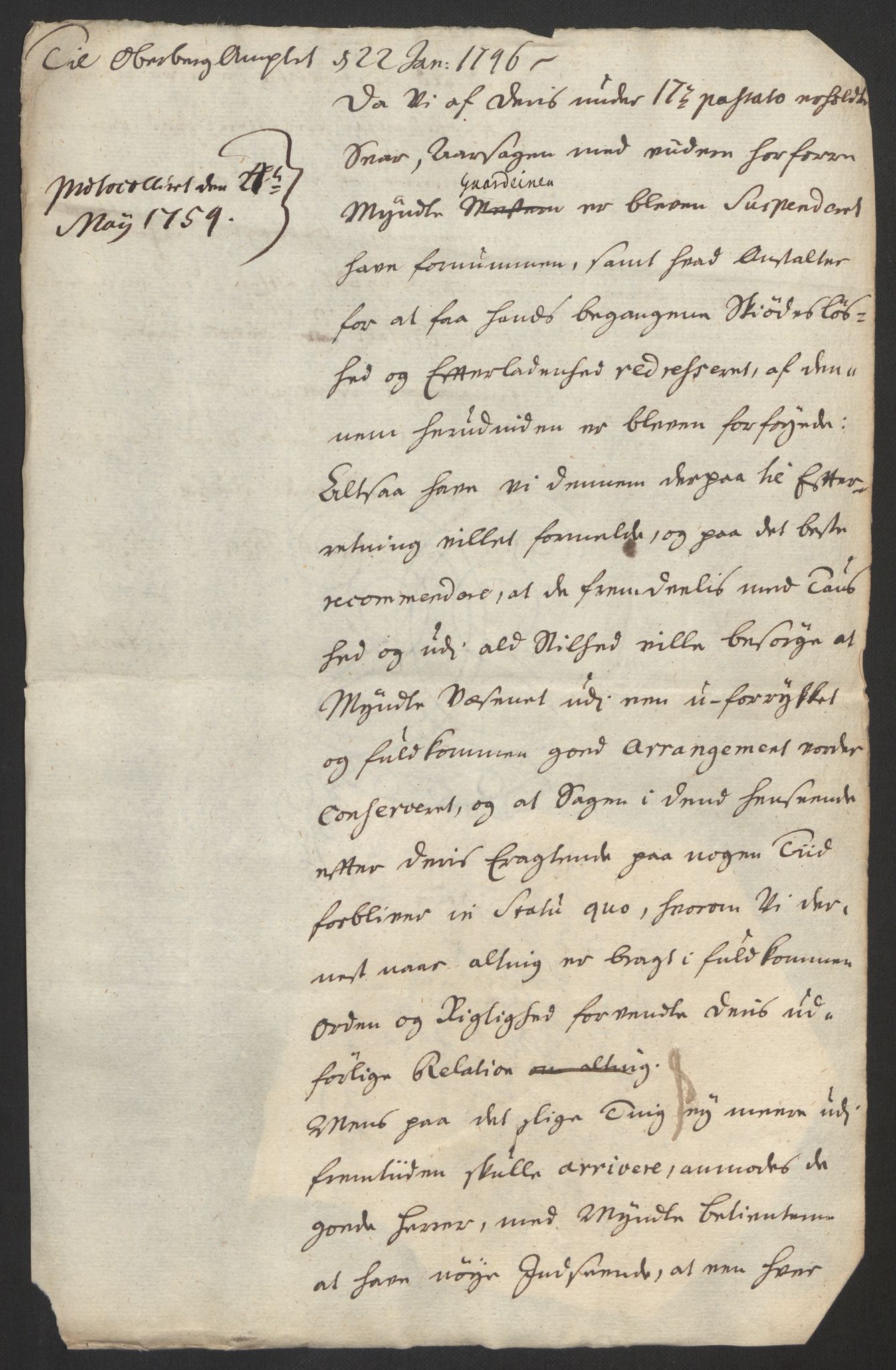 Rentekammeret inntil 1814, Realistisk ordnet avdeling, RA/EA-4070/Oa/L0014: [Y17]: Forskjellige dokumenter om Kongsbergs mynt, 1723-1765, p. 127