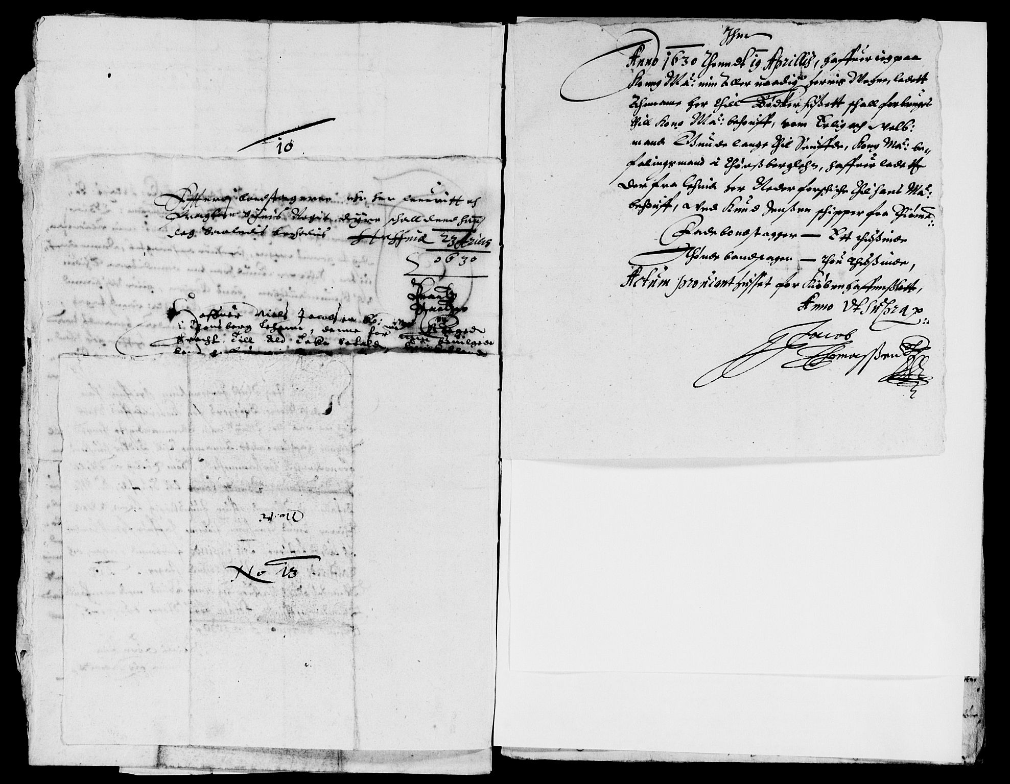 Rentekammeret inntil 1814, Reviderte regnskaper, Lensregnskaper, AV/RA-EA-5023/R/Rb/Rbo/L0010: Tønsberg len, 1628-1630