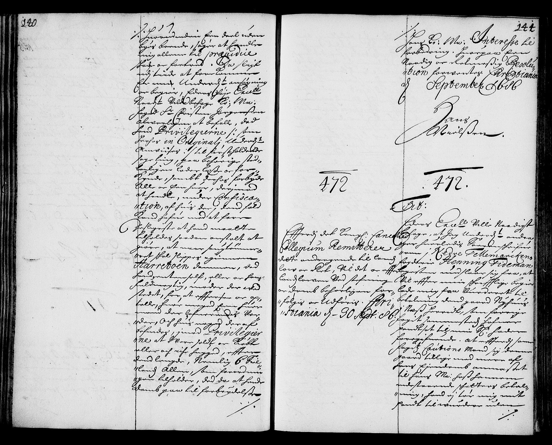 Stattholderembetet 1572-1771, AV/RA-EA-2870/Ae/L0003: Supplikasjons- og resolusjonsprotokoll, 1686-1687, p. 140-141