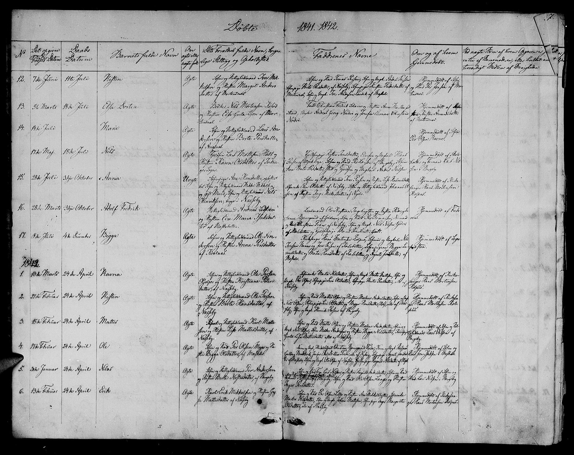 Nesseby sokneprestkontor, AV/SATØ-S-1330/H/Ha/L0001kirke: Parish register (official) no. 1, 1838-1855, p. 6