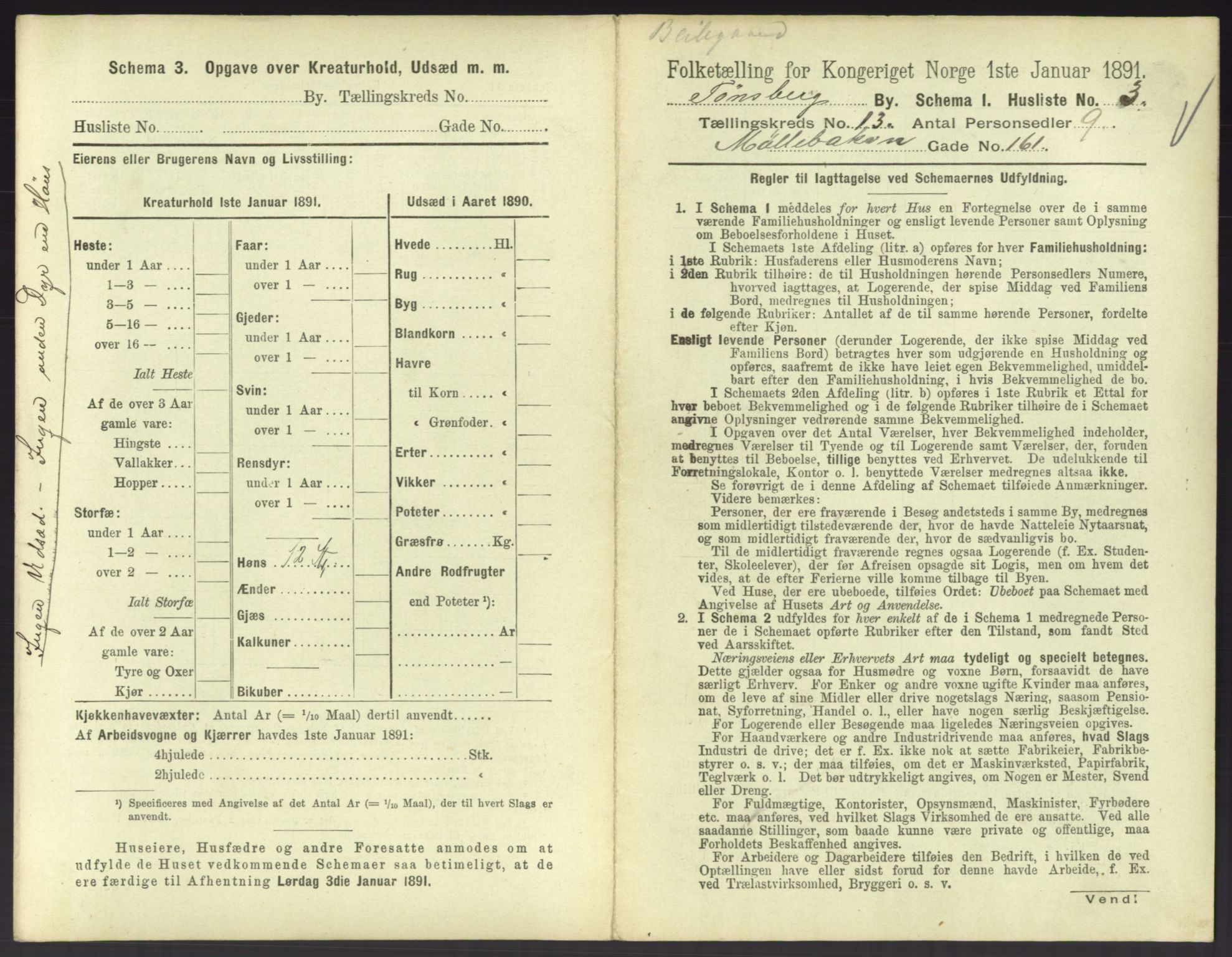 RA, 1891 census for 0705 Tønsberg, 1891, p. 492