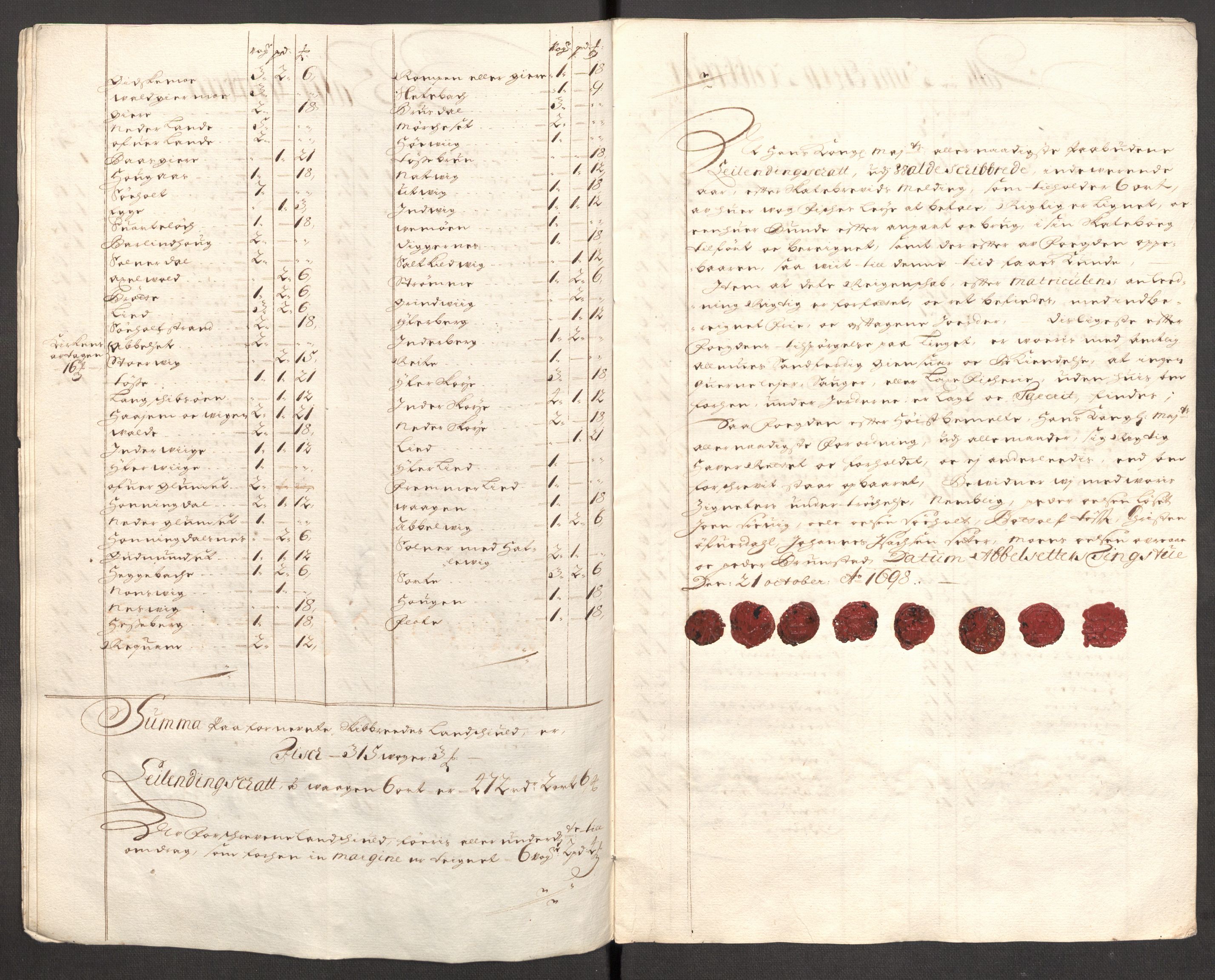 Rentekammeret inntil 1814, Reviderte regnskaper, Fogderegnskap, AV/RA-EA-4092/R54/L3556: Fogderegnskap Sunnmøre, 1696-1698, p. 300