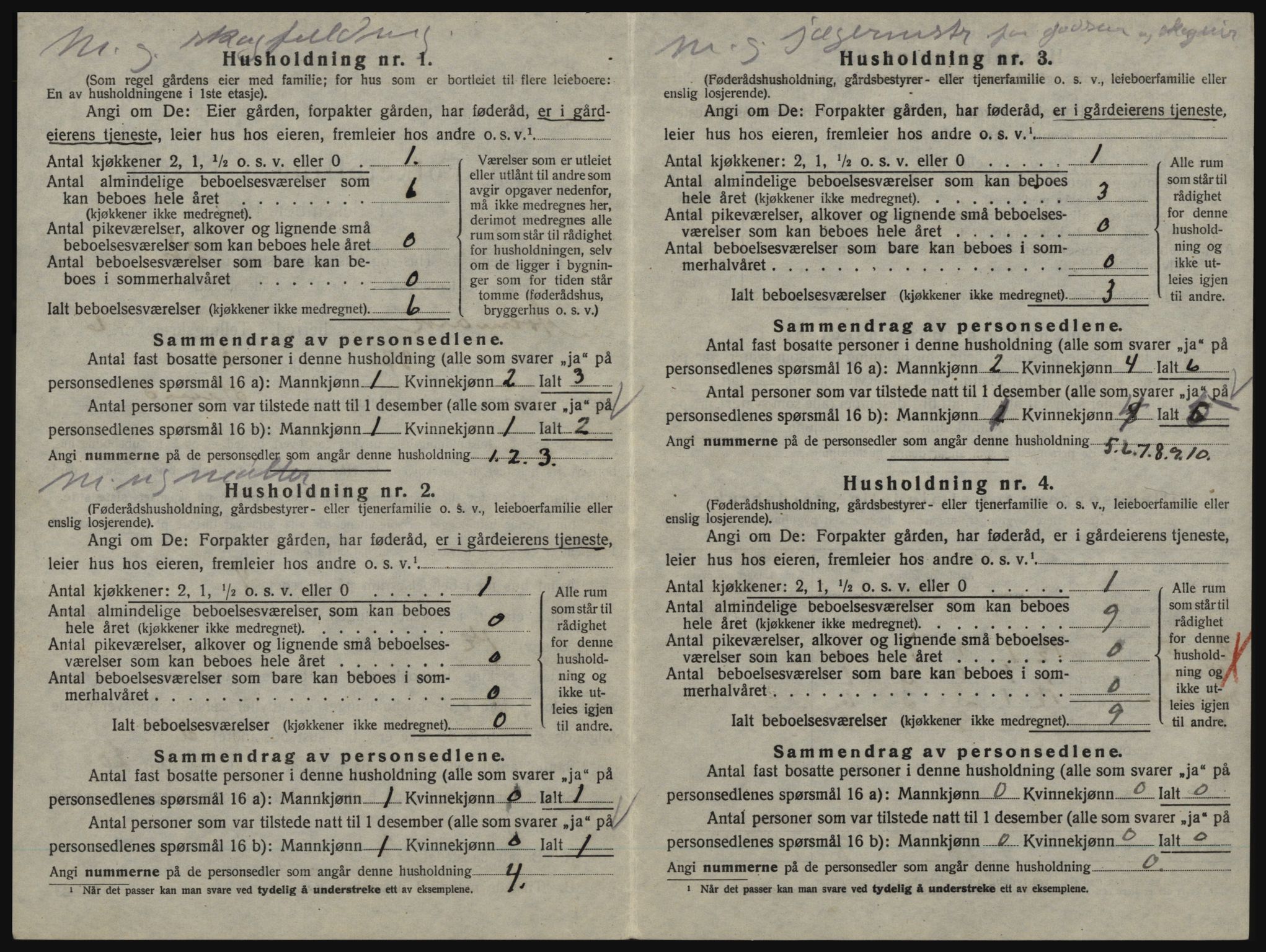 SAO, 1920 census for Aremark, 1920, p. 654