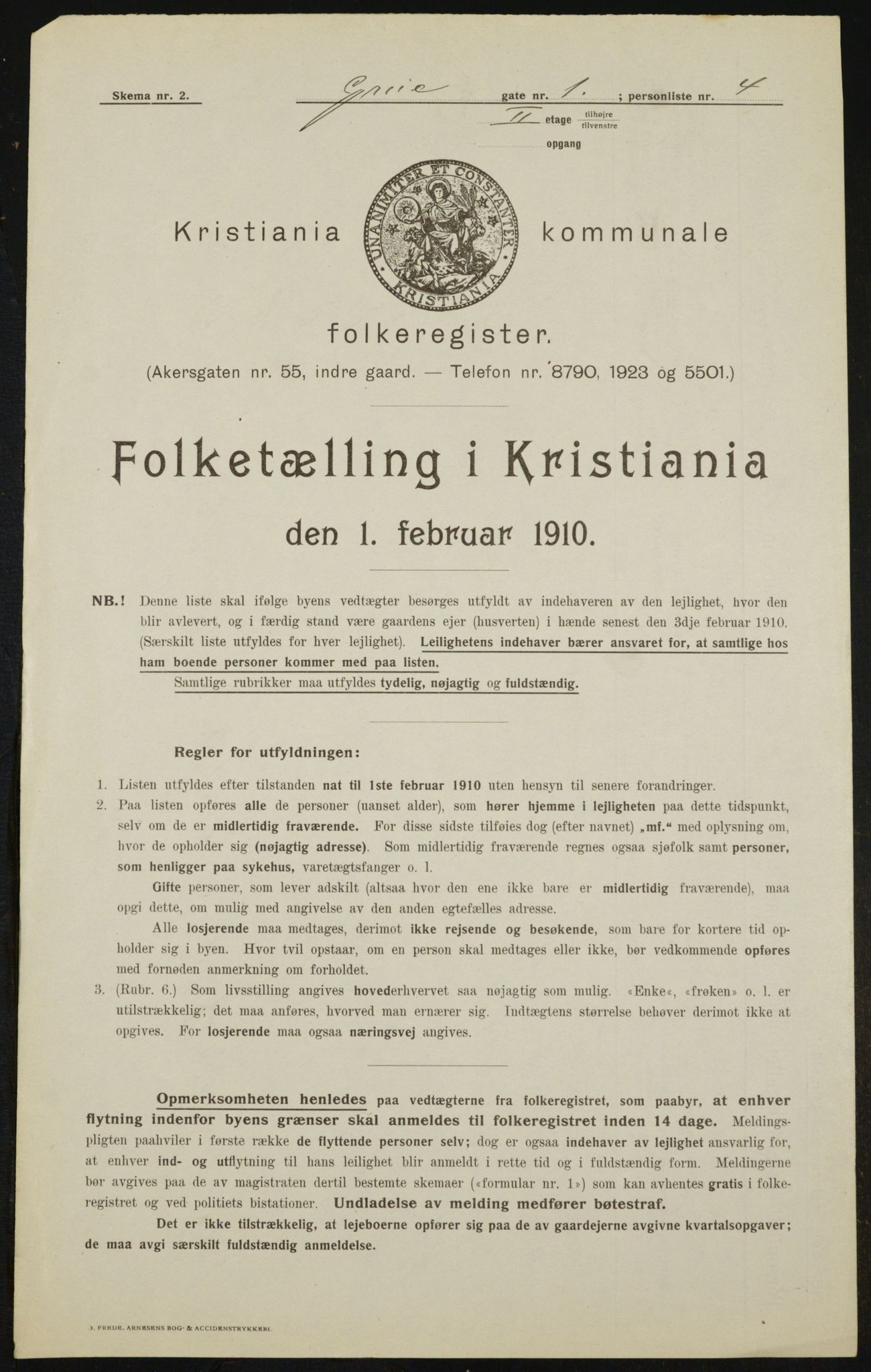 OBA, Municipal Census 1910 for Kristiania, 1910, p. 28963