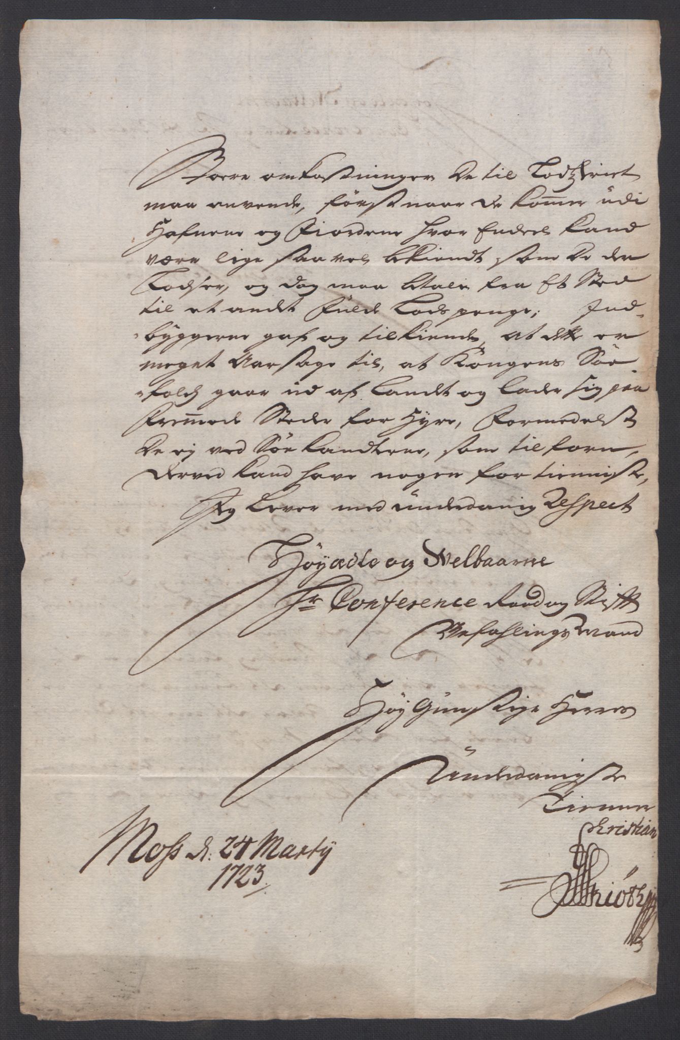 Forskjellige samlinger, Uplasserte saker i Eldre avdeling, AV/RA-EA-4033/F/L0005: Losvesenet., 1723-1807, p. 19