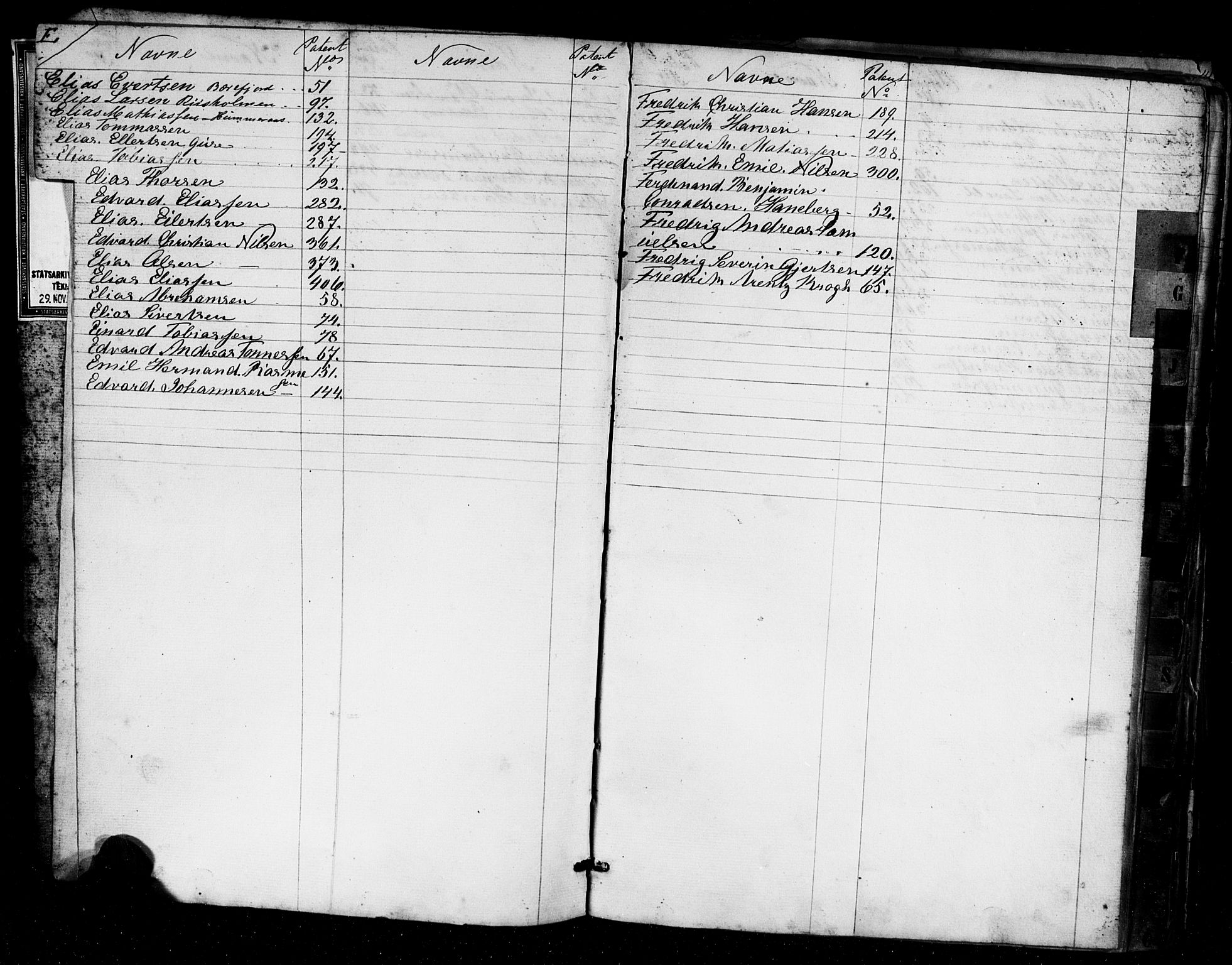 Flekkefjord mønstringskrets, SAK/2031-0018/F/Fa/L0004: Annotasjonsrulle nr 1-435 med register, Æ-1, 1860-1867, p. 4
