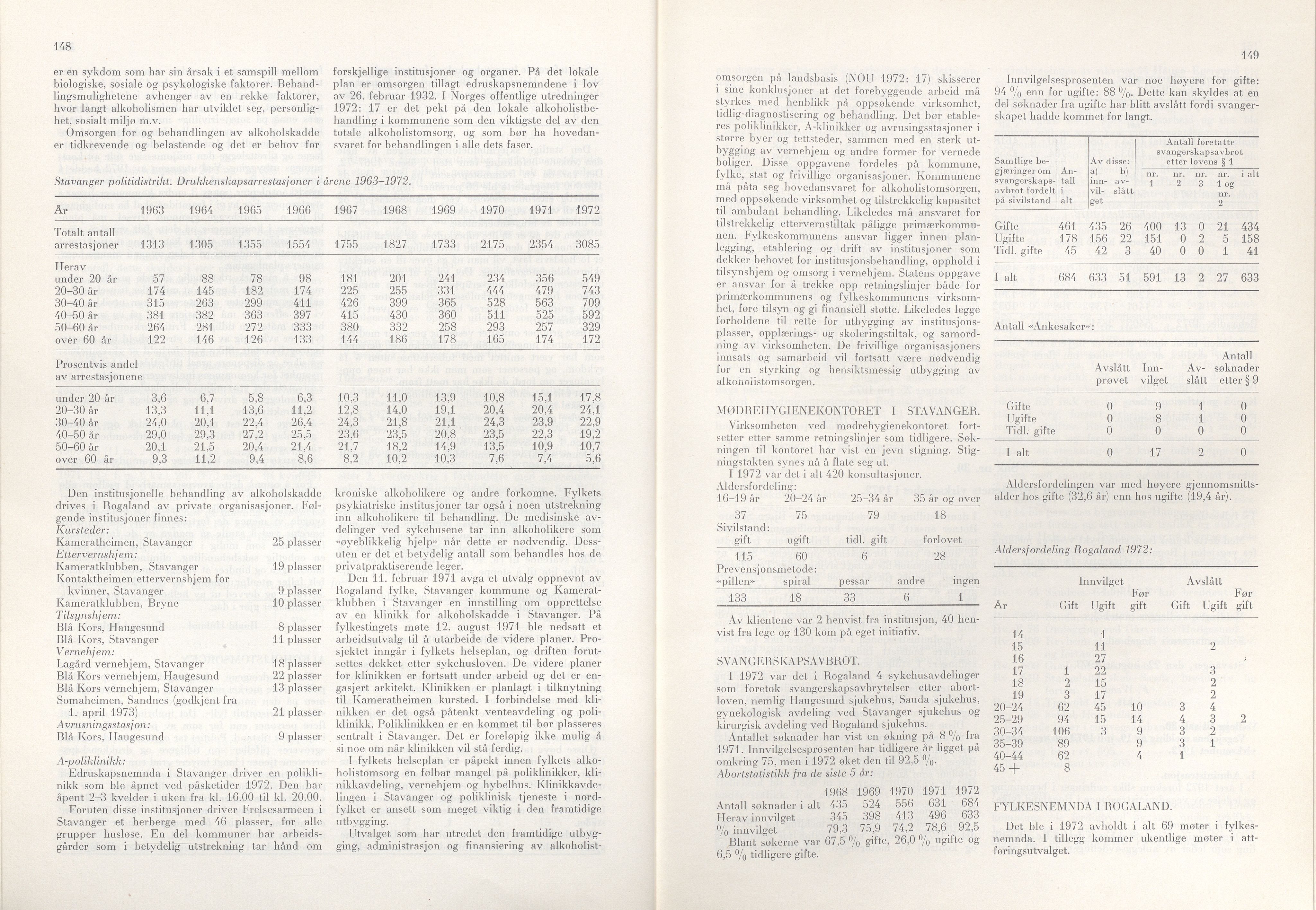 Rogaland fylkeskommune - Fylkesrådmannen , IKAR/A-900/A/Aa/Aaa/L0093: Møtebok , 1973, p. 148-149