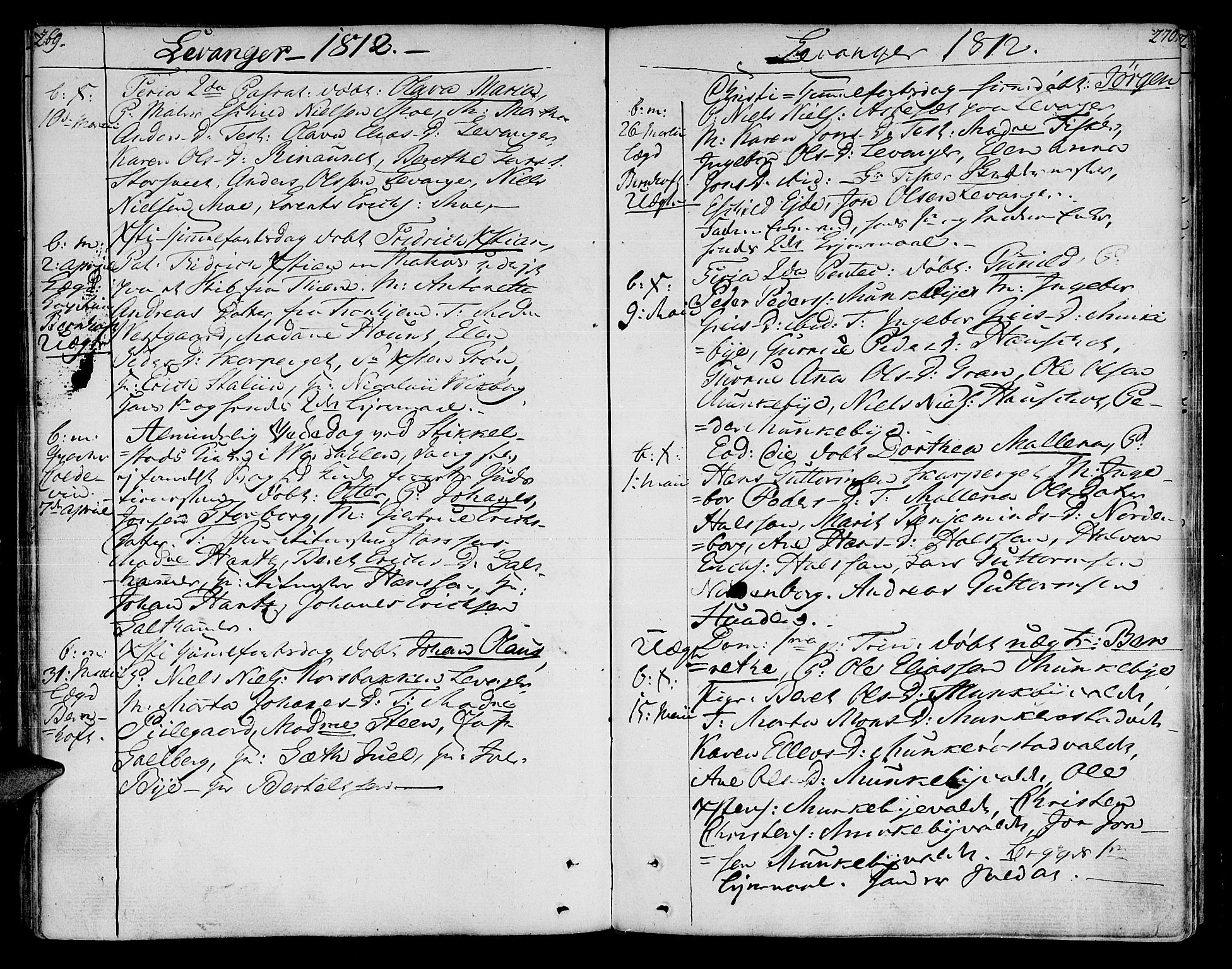 Ministerialprotokoller, klokkerbøker og fødselsregistre - Nord-Trøndelag, SAT/A-1458/717/L0145: Parish register (official) no. 717A03 /3, 1810-1815, p. 269-270