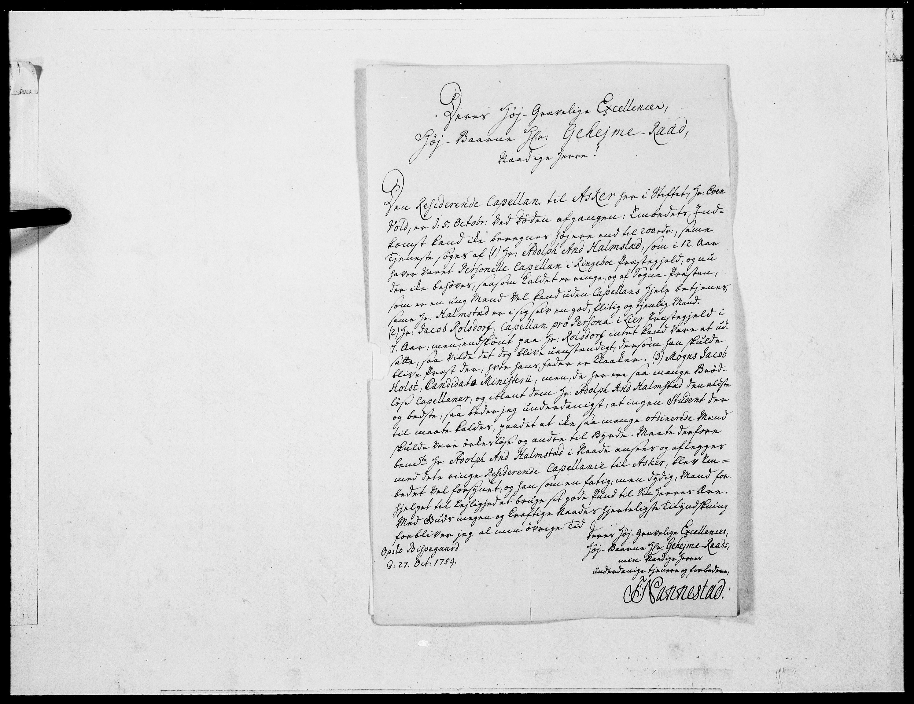 Danske Kanselli 1572-1799, RA/EA-3023/F/Fc/Fcc/Fcca/L0179: Norske innlegg 1572-1799, 1760, p. 42