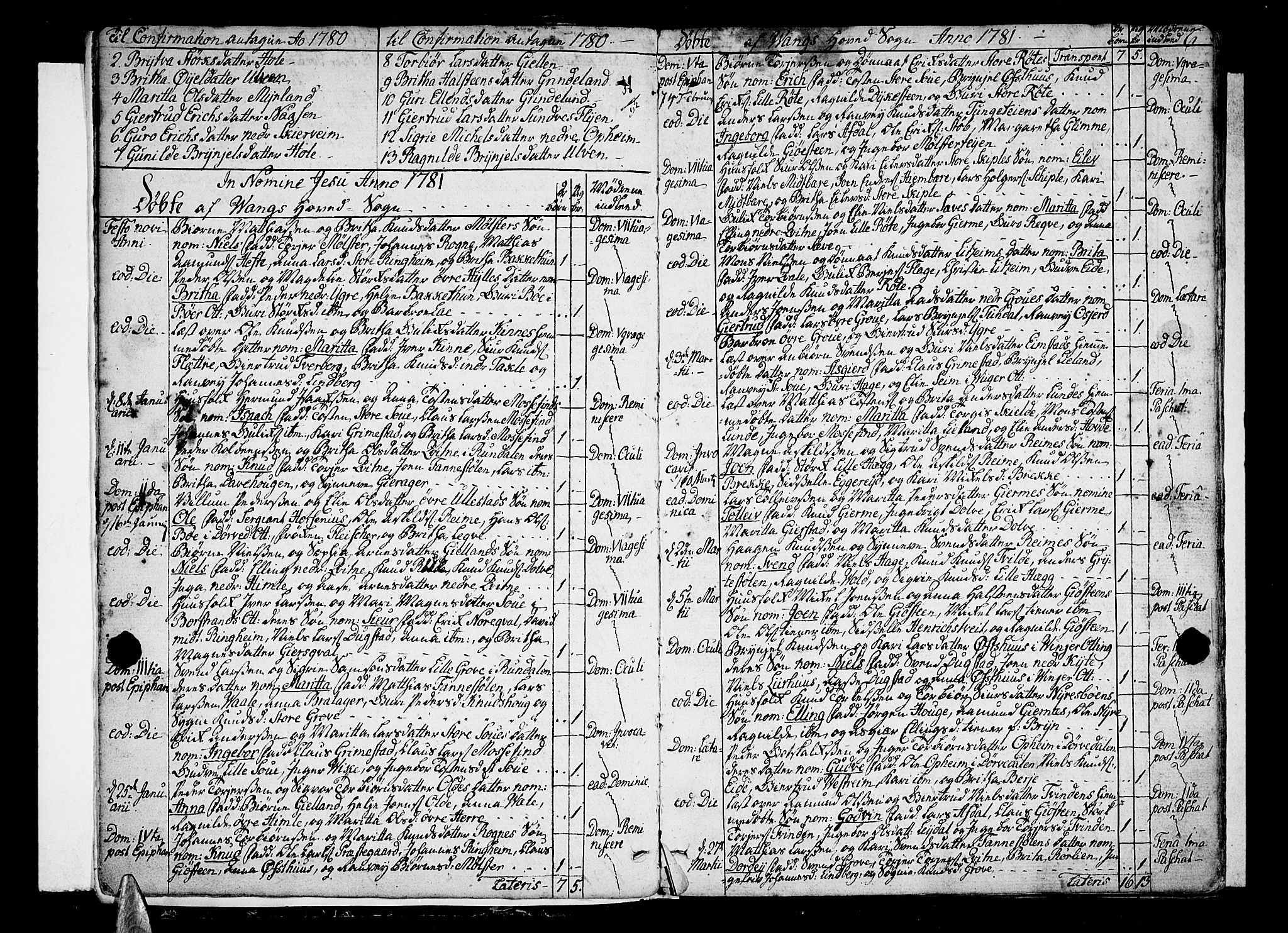 Voss sokneprestembete, SAB/A-79001/H/Haa: Parish register (official) no. A 9, 1780-1810, p. 6