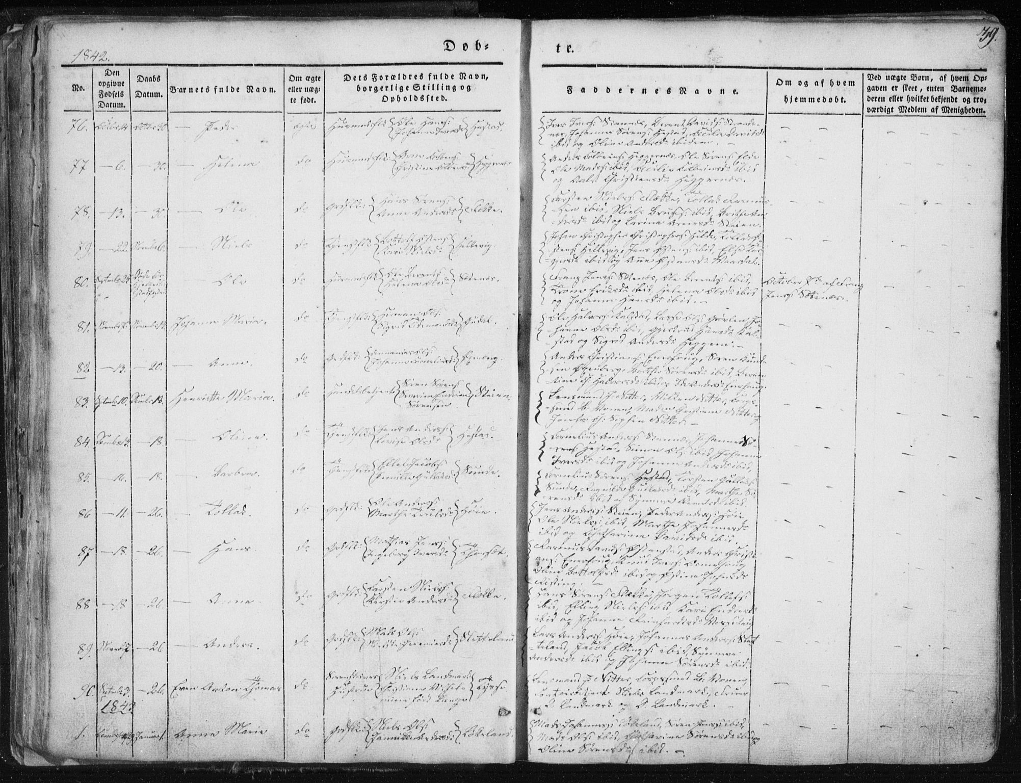 Fjaler sokneprestembete, SAB/A-79801/H/Haa/Haaa/L0006: Parish register (official) no. A 6, 1835-1884, p. 39