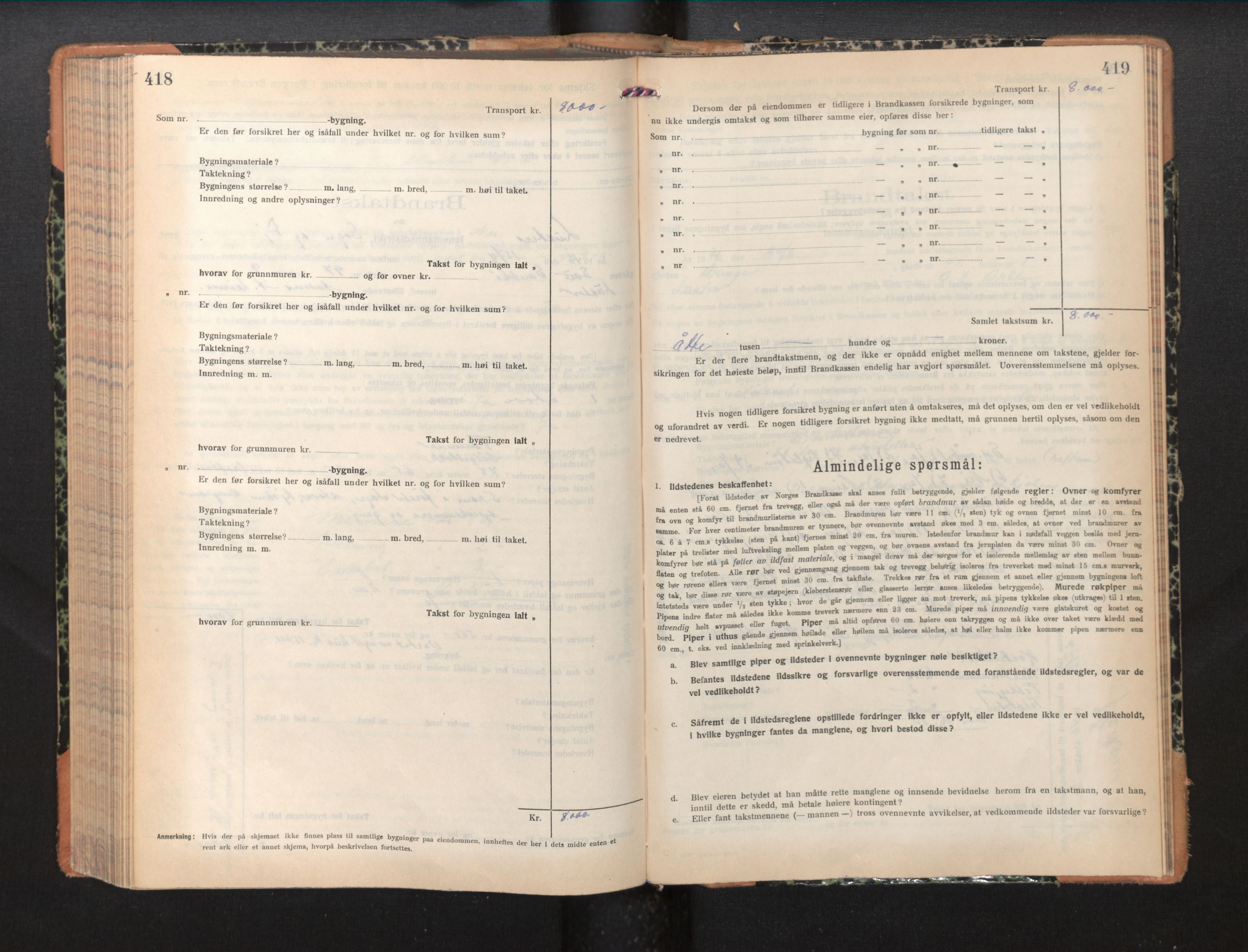 Lensmannen i Luster, AV/SAB-A-29301/0012/L0008: Branntakstprotokoll, skjematakst, 1935-1949, p. 418-419