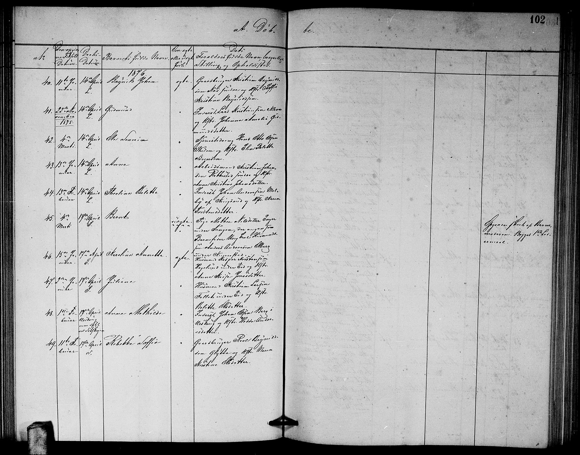 Høland prestekontor Kirkebøker, AV/SAO-A-10346a/G/Ga/L0006: Parish register (copy) no. I 6, 1869-1879, p. 102