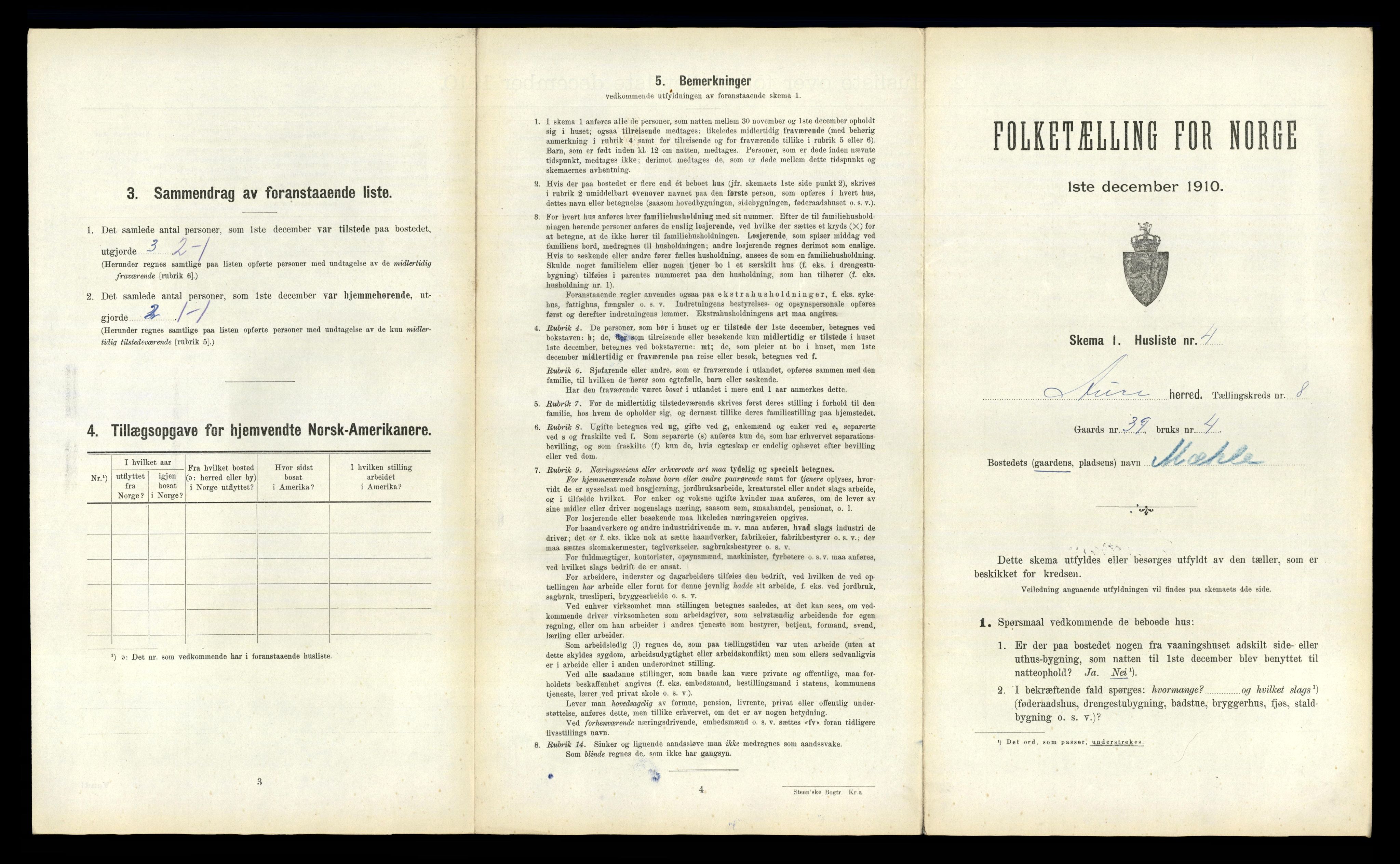 RA, 1910 census for Aure, 1910, p. 856