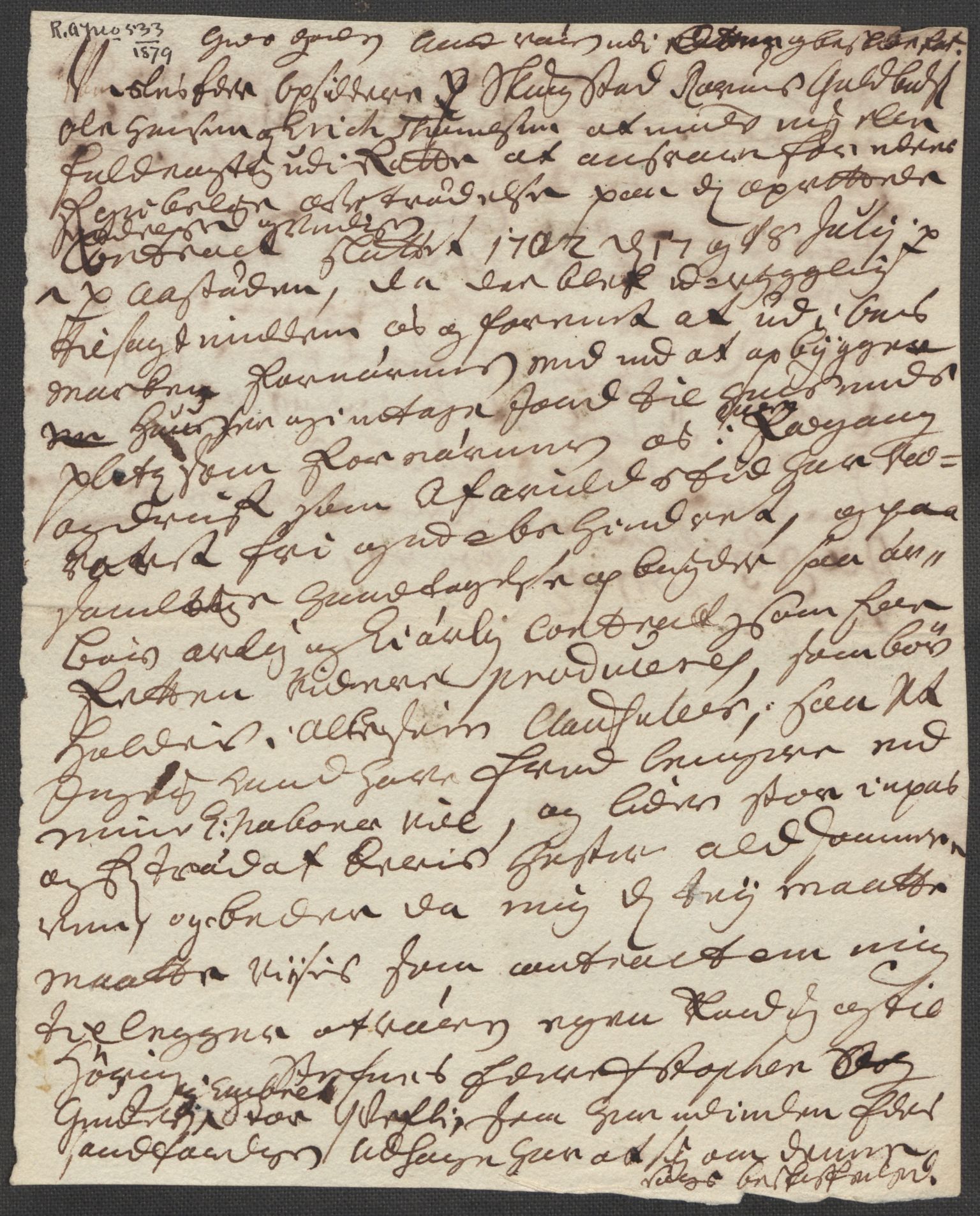 Riksarkivets diplomsamling, AV/RA-EA-5965/F15/L0009: Prestearkiv - Akershus, 1620-1738, p. 172