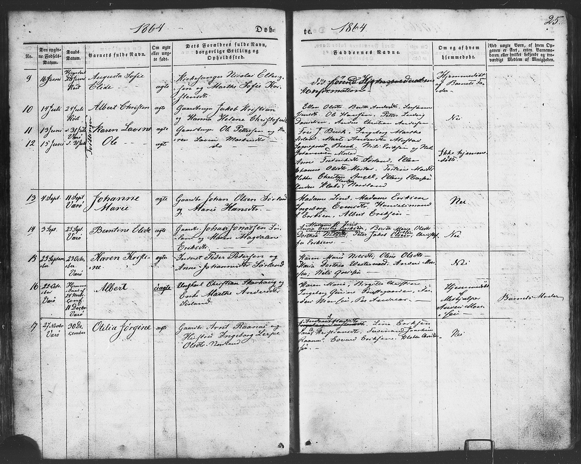 Ministerialprotokoller, klokkerbøker og fødselsregistre - Nordland, SAT/A-1459/807/L0121: Parish register (official) no. 807A04, 1846-1879, p. 25