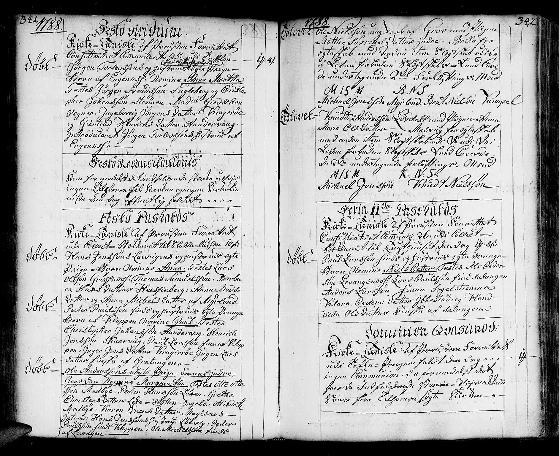 Ibestad sokneprestembete, SATØ/S-0077/H/Ha/Haa/L0003kirke: Parish register (official) no. 3, 1776-1801, p. 341-342