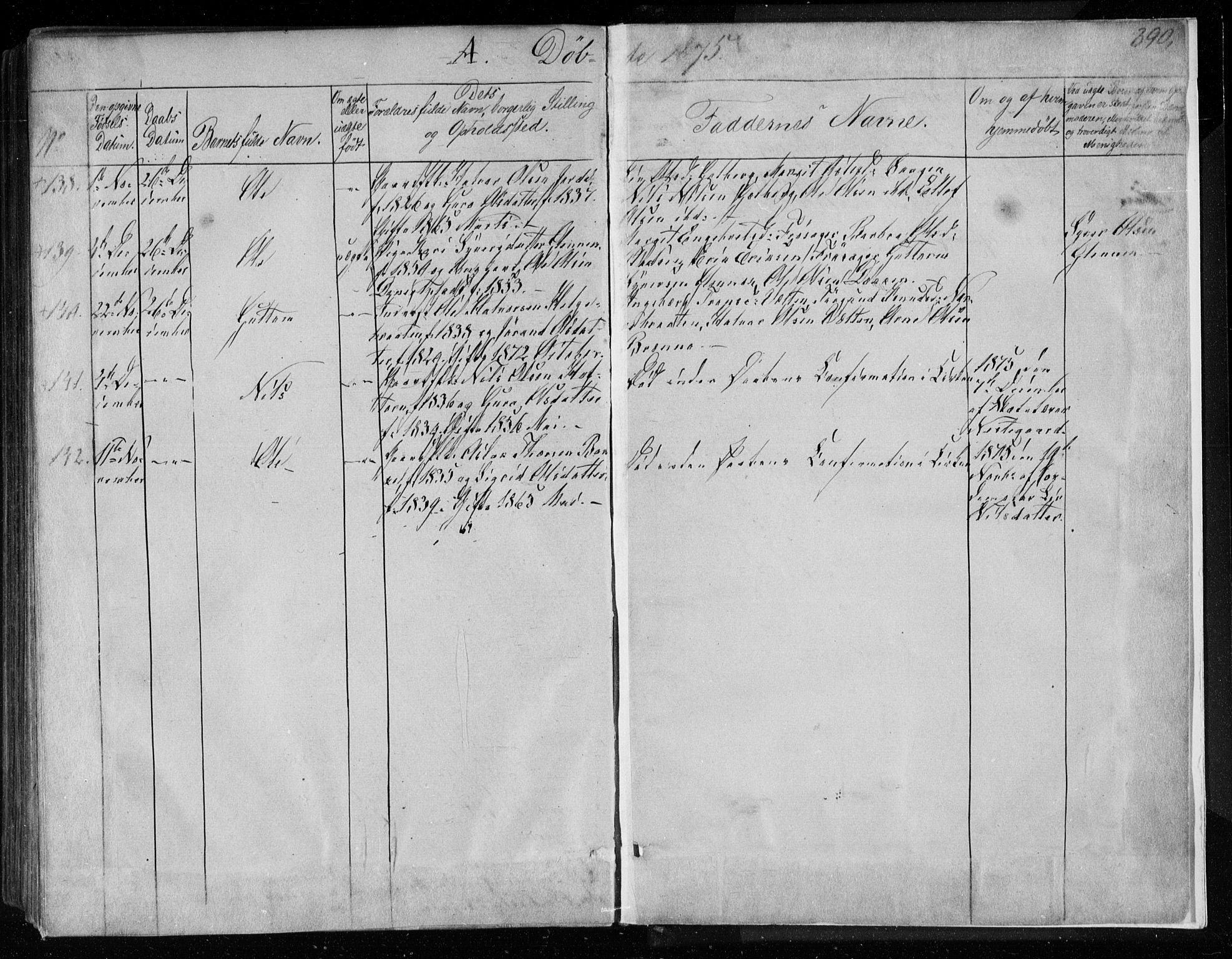 Gol kirkebøker, AV/SAKO-A-226/F/Fa/L0003: Parish register (official) no. I 3, 1863-1875, p. 390