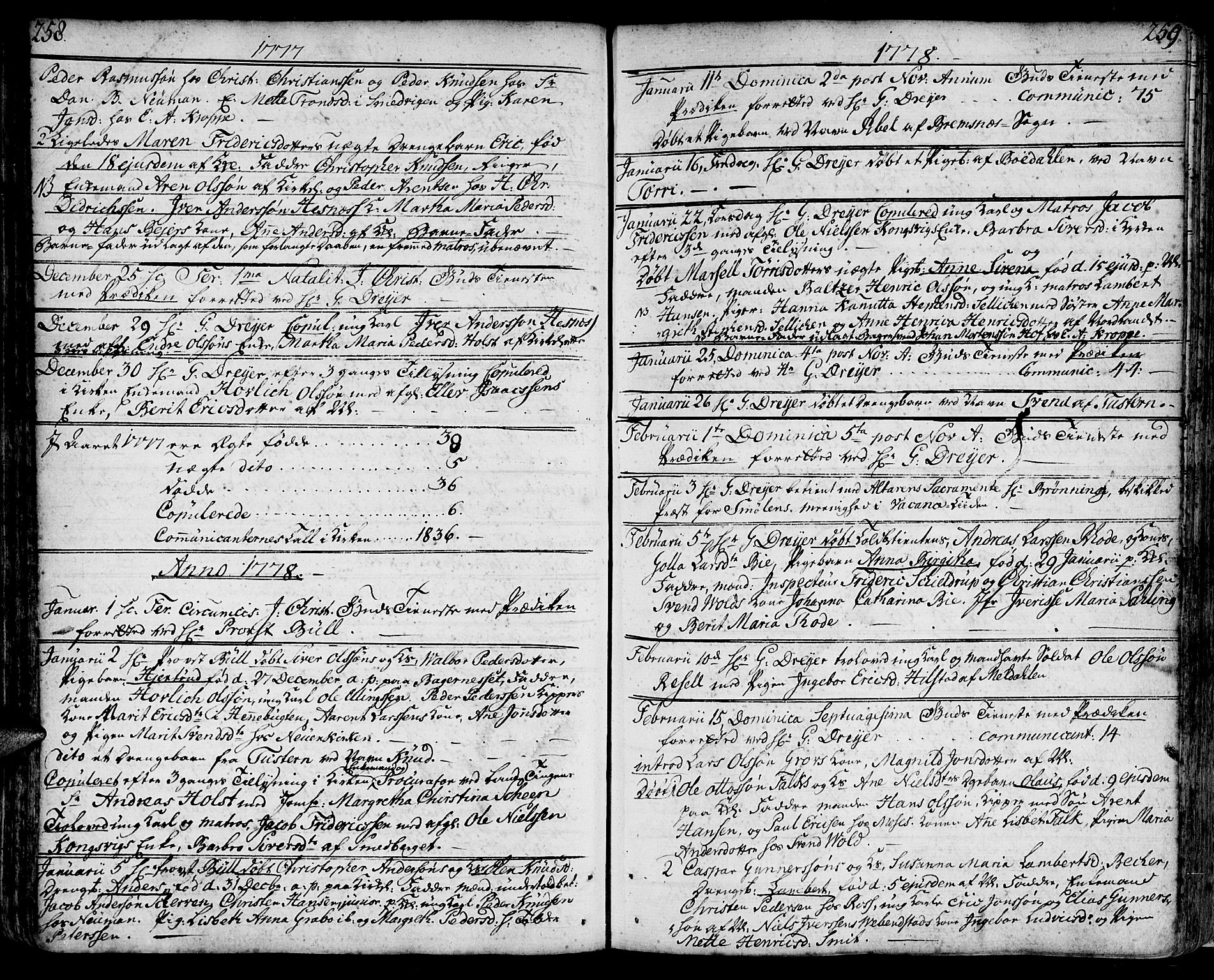 Ministerialprotokoller, klokkerbøker og fødselsregistre - Møre og Romsdal, SAT/A-1454/572/L0840: Parish register (official) no. 572A03, 1754-1784, p. 258-259