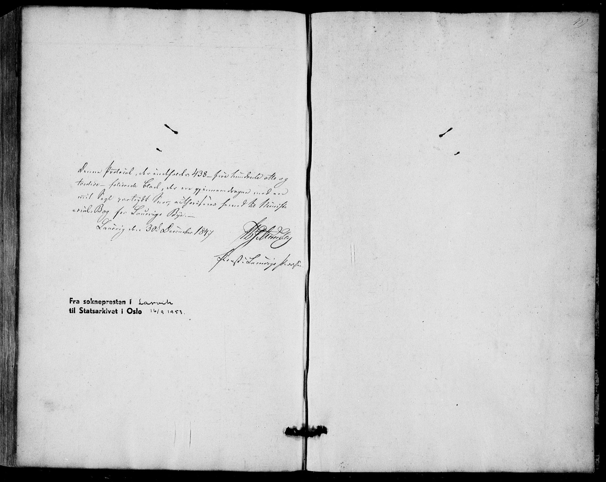 Larvik kirkebøker, SAKO/A-352/F/Fa/L0003: Parish register (official) no. I 3, 1848-1856, p. 439