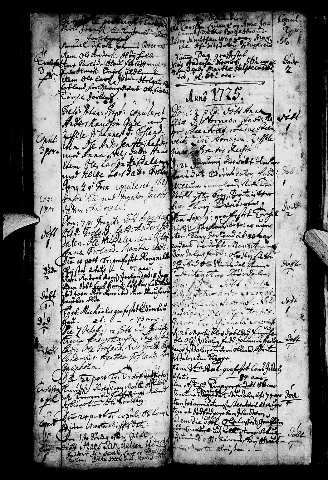 Os sokneprestembete, SAB/A-99929: Parish register (official) no. A 4, 1669-1760, p. 56