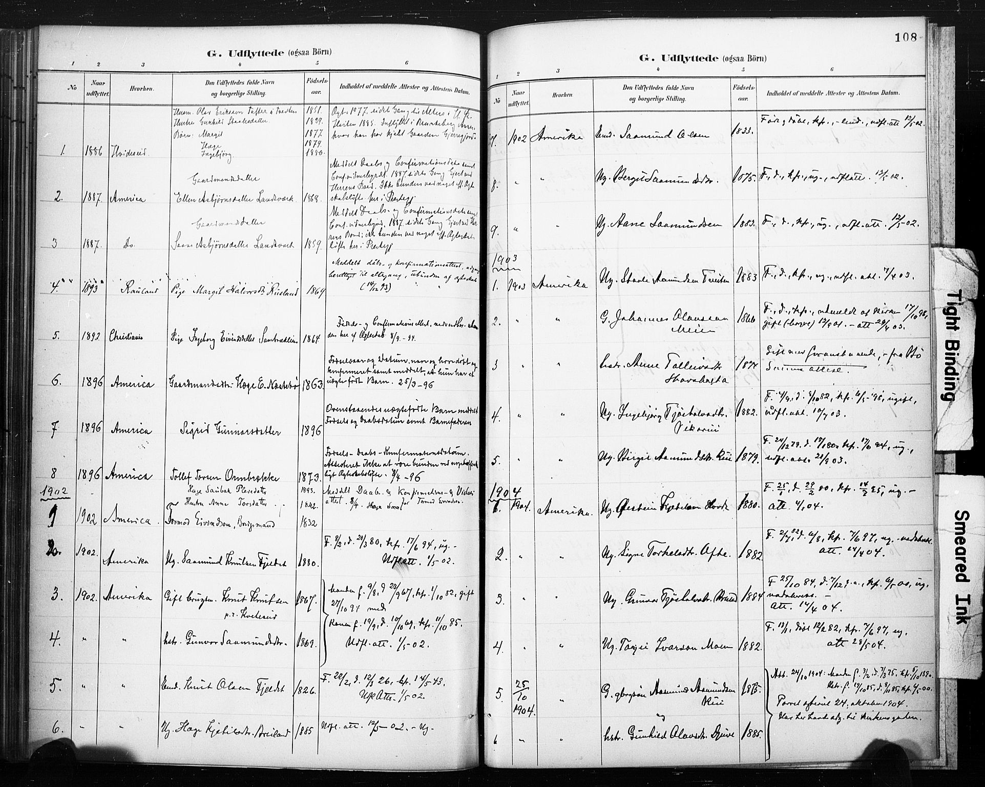 Lårdal kirkebøker, SAKO/A-284/F/Fc/L0002: Parish register (official) no. III 2, 1887-1906, p. 108