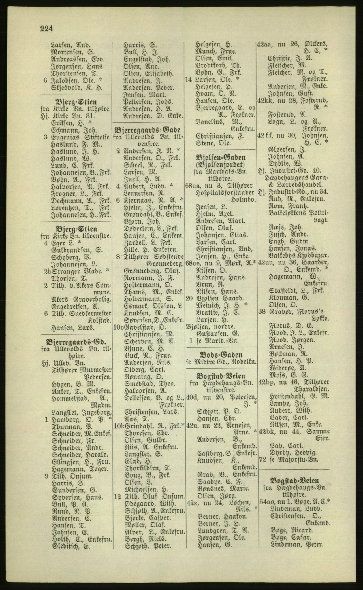 Kristiania/Oslo adressebok, PUBL/-, 1881, p. 224