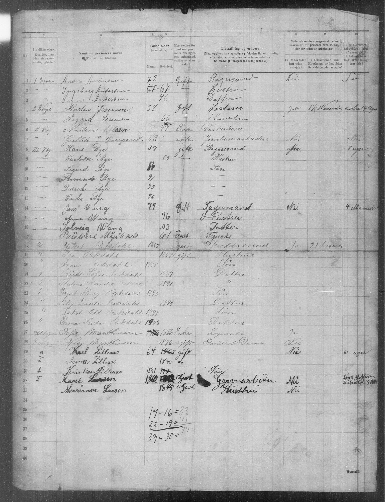 OBA, Municipal Census 1903 for Kristiania, 1903, p. 2170