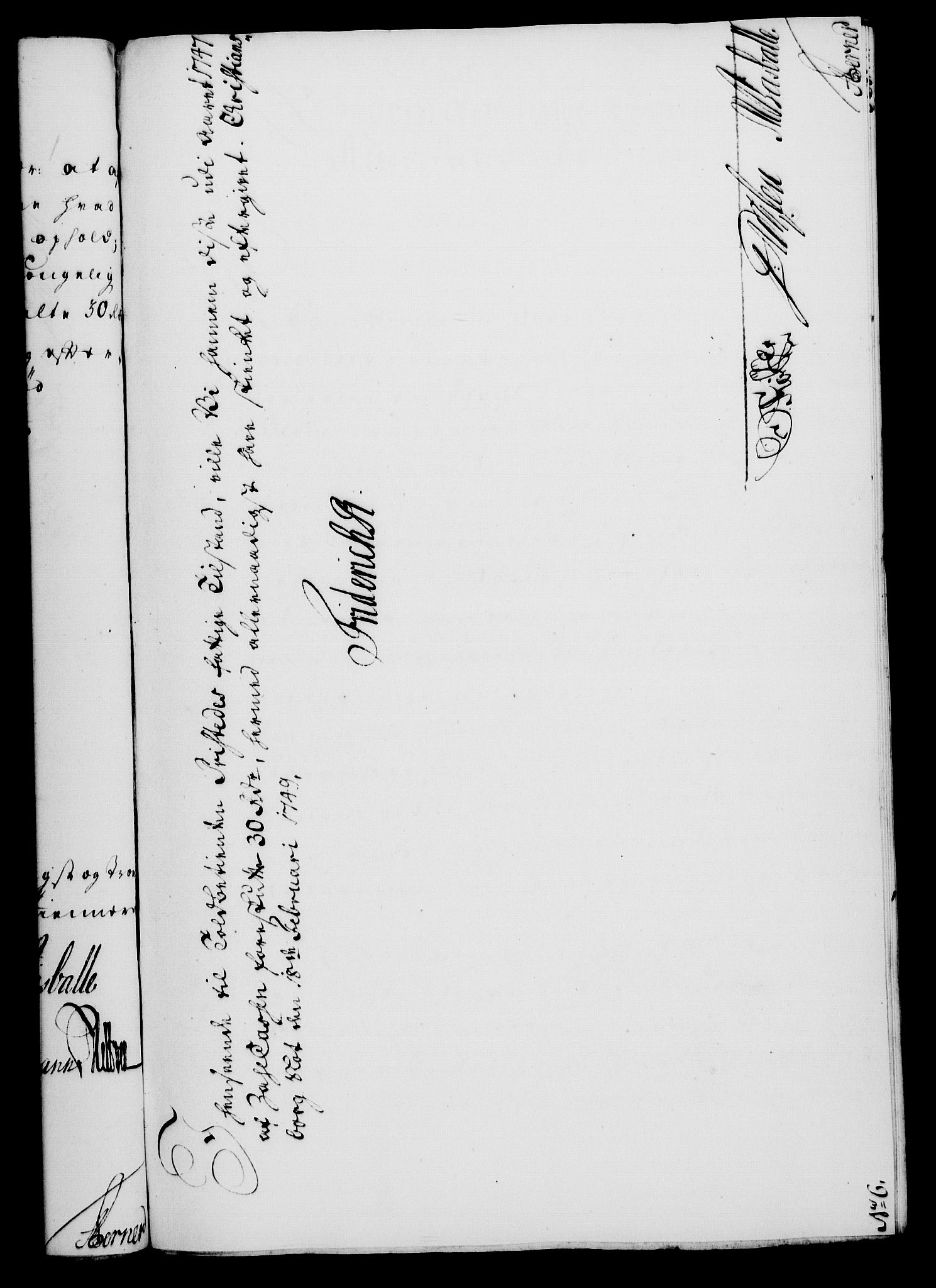 Rentekammeret, Kammerkanselliet, RA/EA-3111/G/Gf/Gfa/L0031: Norsk relasjons- og resolusjonsprotokoll (merket RK 52.31), 1749, p. 117