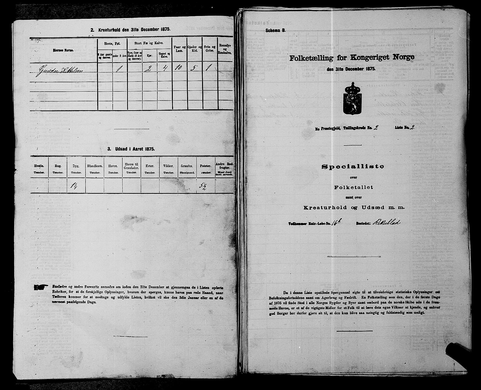 SAKO, 1875 census for 0832P Mo, 1875, p. 124