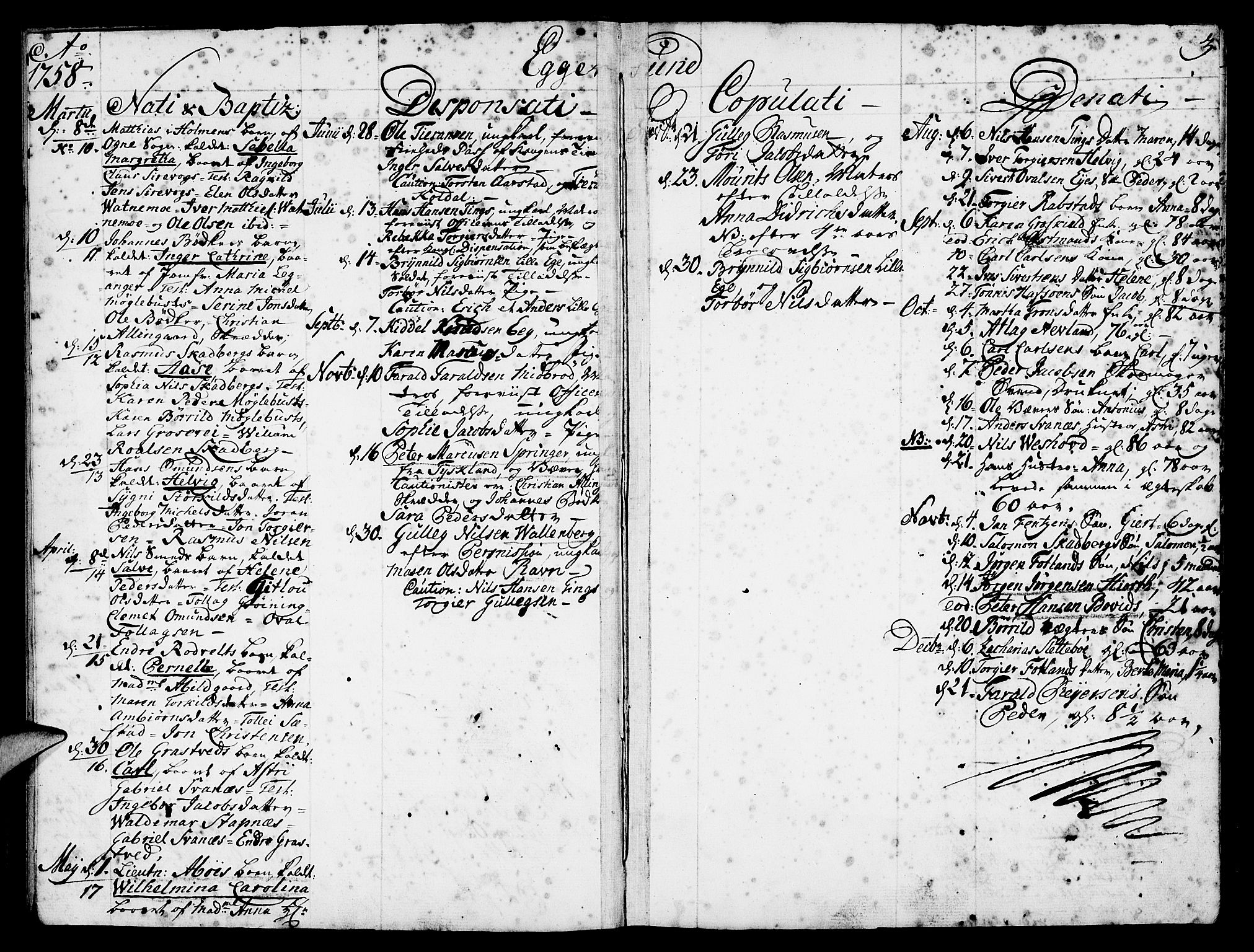 Eigersund sokneprestkontor, SAST/A-101807/S08/L0003: Parish register (official) no. A 3, 1758-1775, p. 3