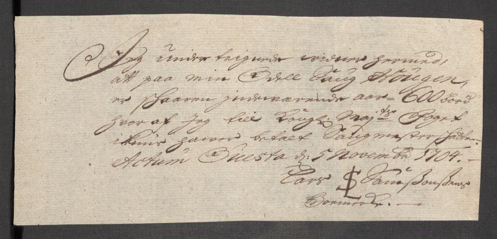 Rentekammeret inntil 1814, Reviderte regnskaper, Fogderegnskap, AV/RA-EA-4092/R48/L2982: Fogderegnskap Sunnhordland og Hardanger, 1704, p. 193