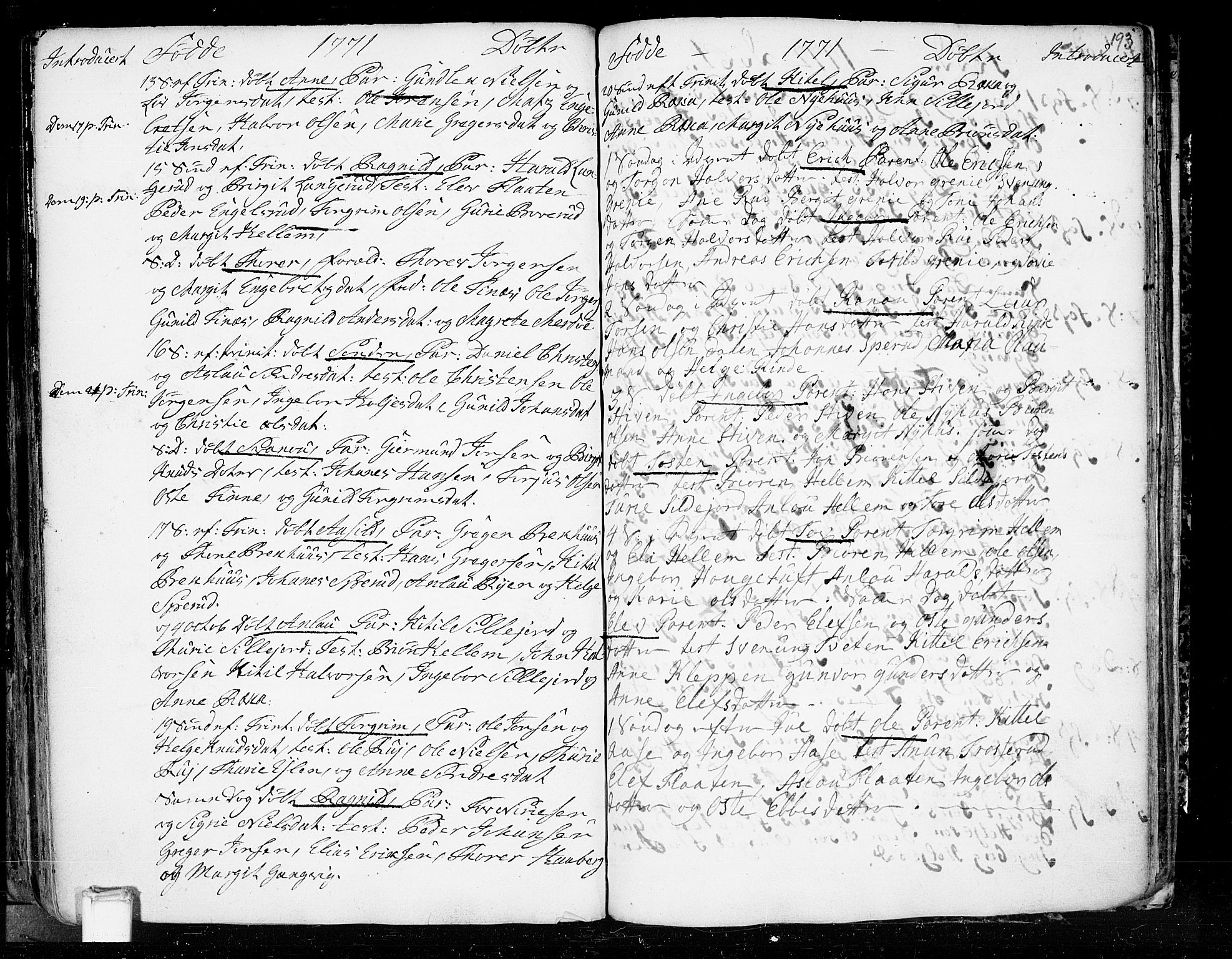 Heddal kirkebøker, SAKO/A-268/F/Fa/L0003: Parish register (official) no. I 3, 1723-1783, p. 193