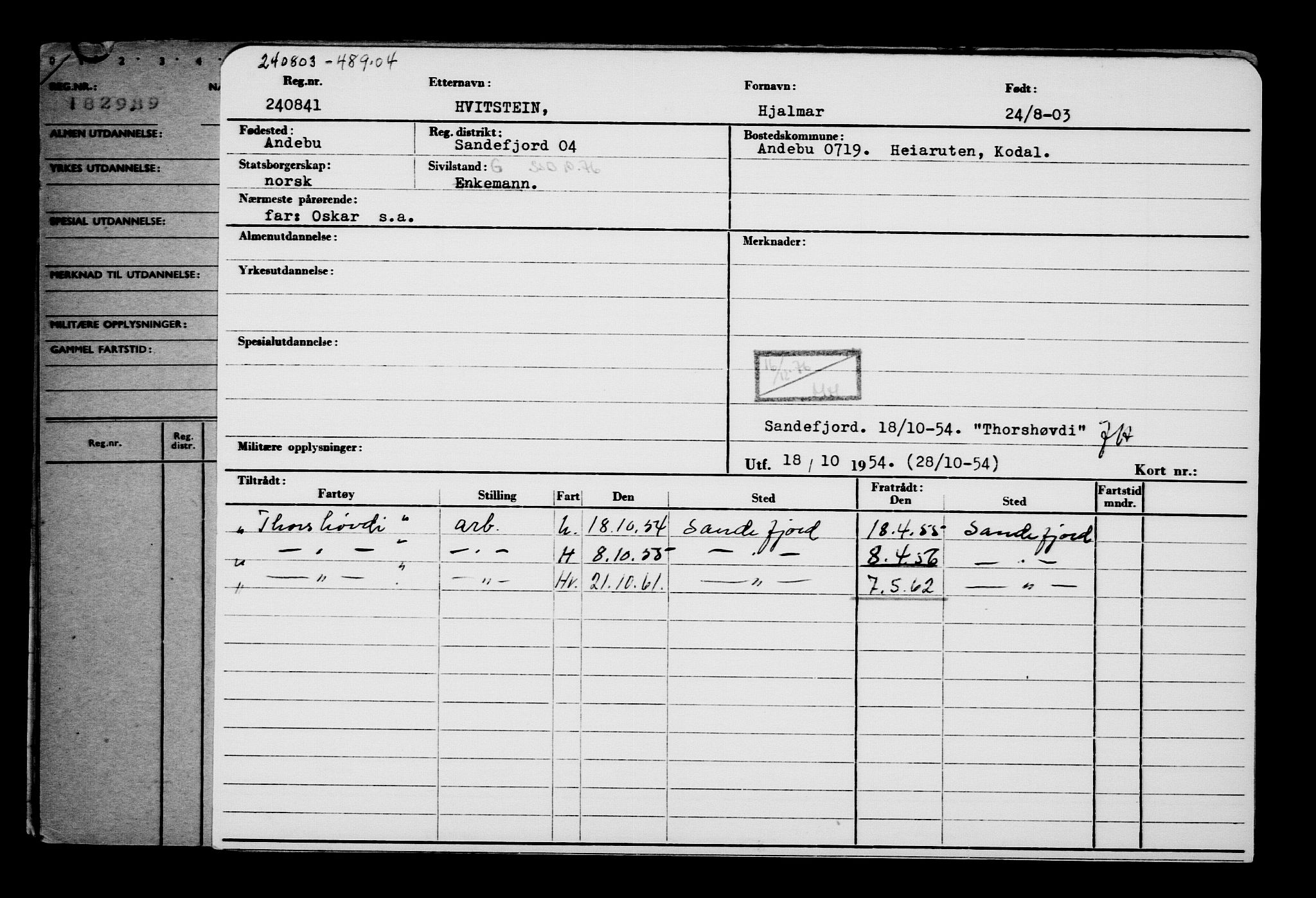 Direktoratet for sjømenn, AV/RA-S-3545/G/Gb/L0050: Hovedkort, 1903, p. 267