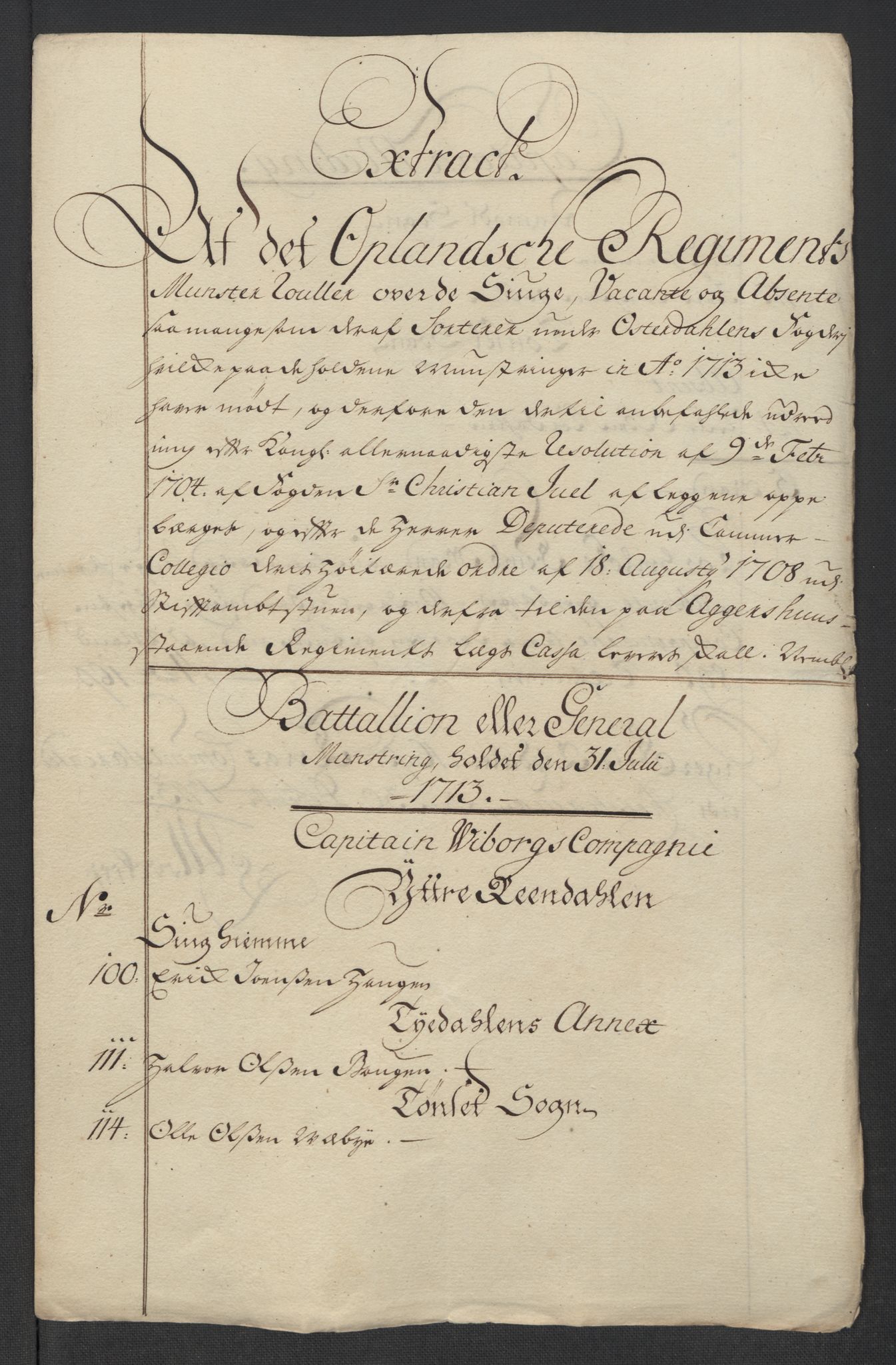 Rentekammeret inntil 1814, Reviderte regnskaper, Fogderegnskap, RA/EA-4092/R13/L0852: Fogderegnskap Solør, Odal og Østerdal, 1714, p. 232