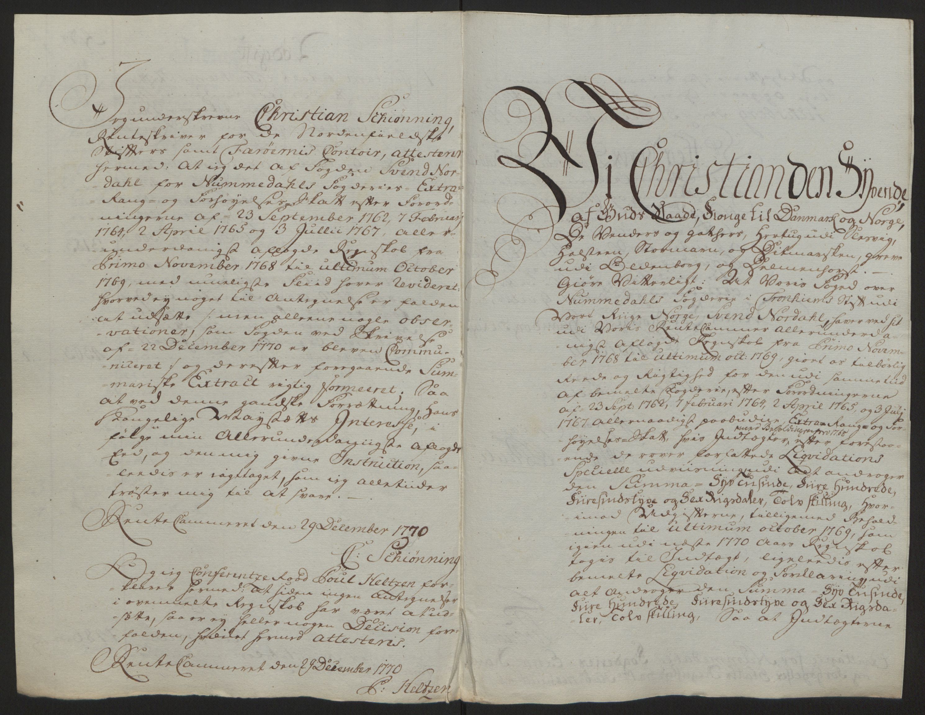 Rentekammeret inntil 1814, Reviderte regnskaper, Fogderegnskap, AV/RA-EA-4092/R64/L4502: Ekstraskatten Namdal, 1762-1772, p. 308