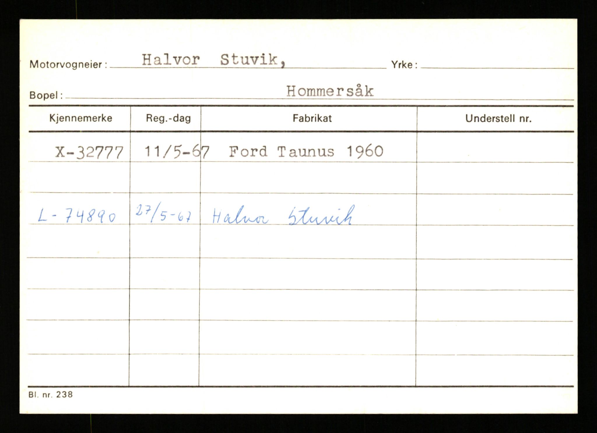 Stavanger trafikkstasjon, AV/SAST-A-101942/0/G/L0005: Registreringsnummer: 23000 - 34245, 1930-1971, p. 3048