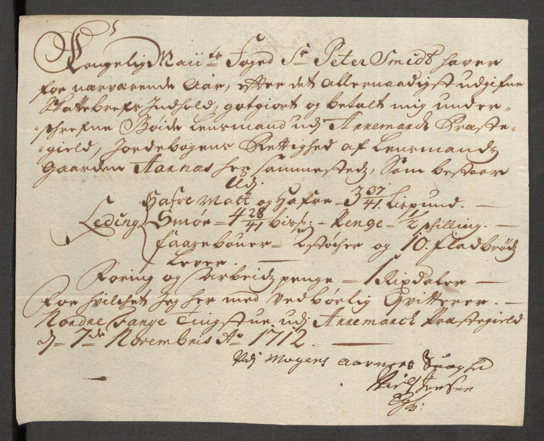 Rentekammeret inntil 1814, Reviderte regnskaper, Fogderegnskap, AV/RA-EA-4092/R01/L0021: Fogderegnskap Idd og Marker, 1712, p. 244