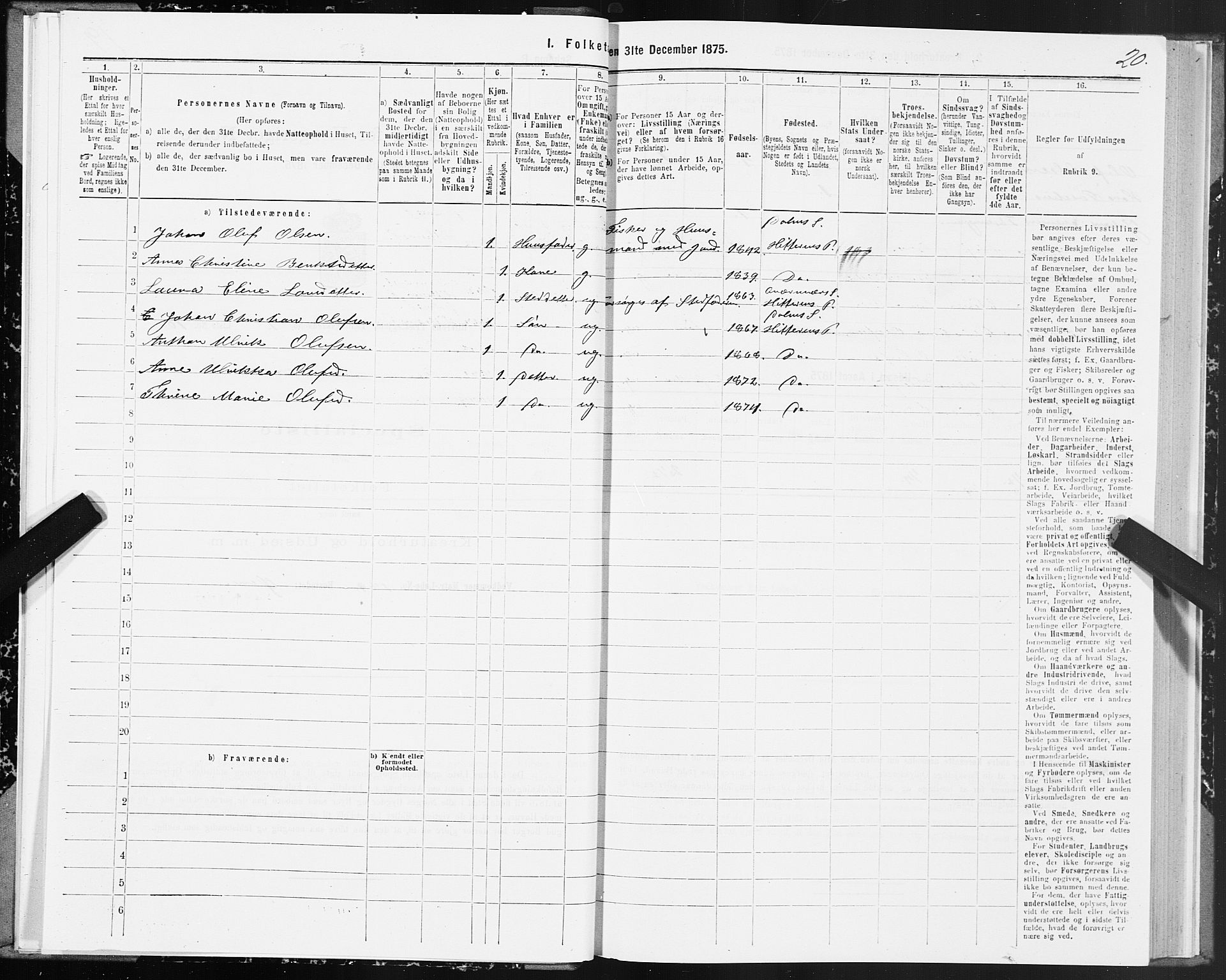 SAT, 1875 census for 1617P Hitra, 1875, p. 4020