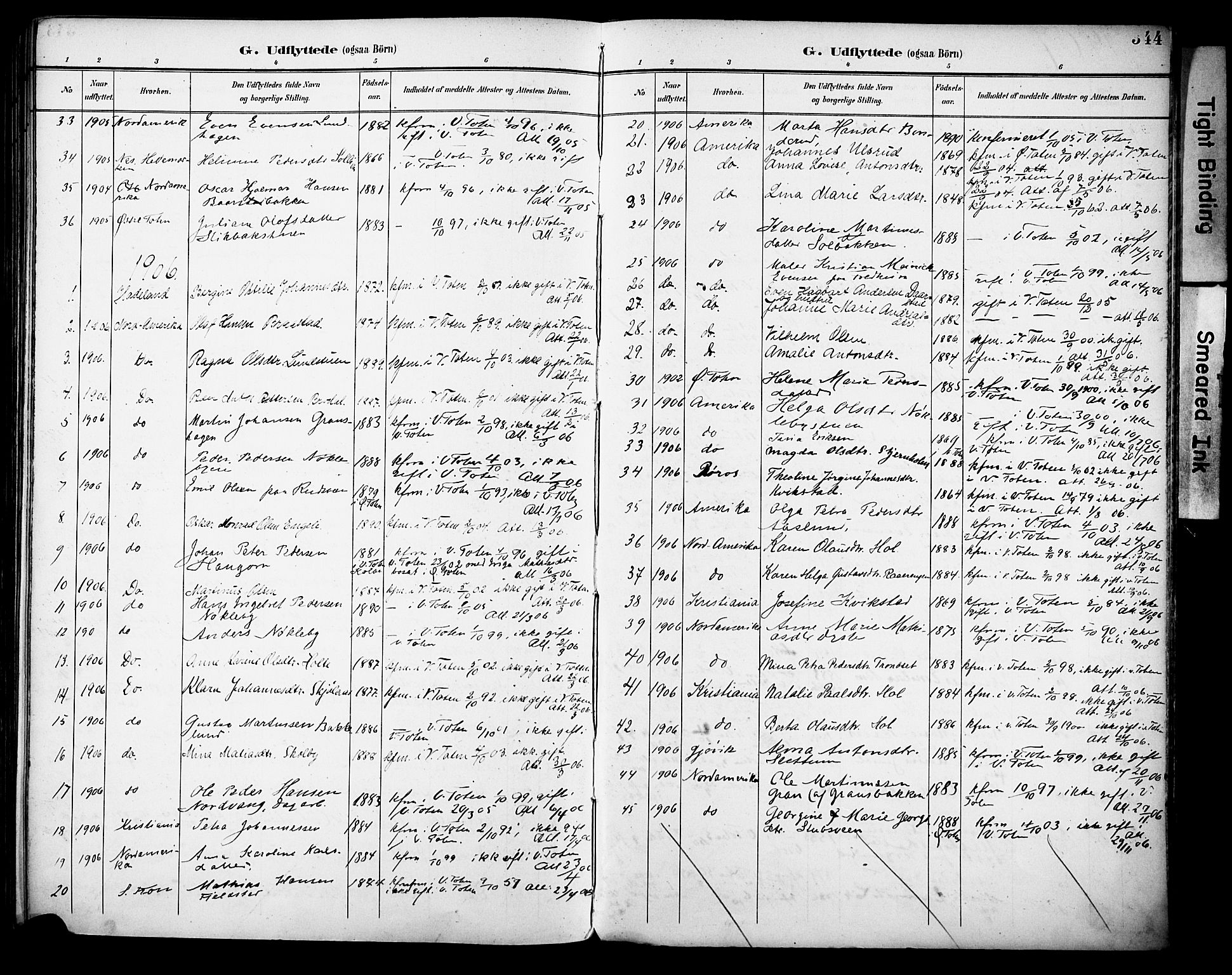 Vestre Toten prestekontor, SAH/PREST-108/H/Ha/Haa/L0013: Parish register (official) no. 13, 1895-1911, p. 344